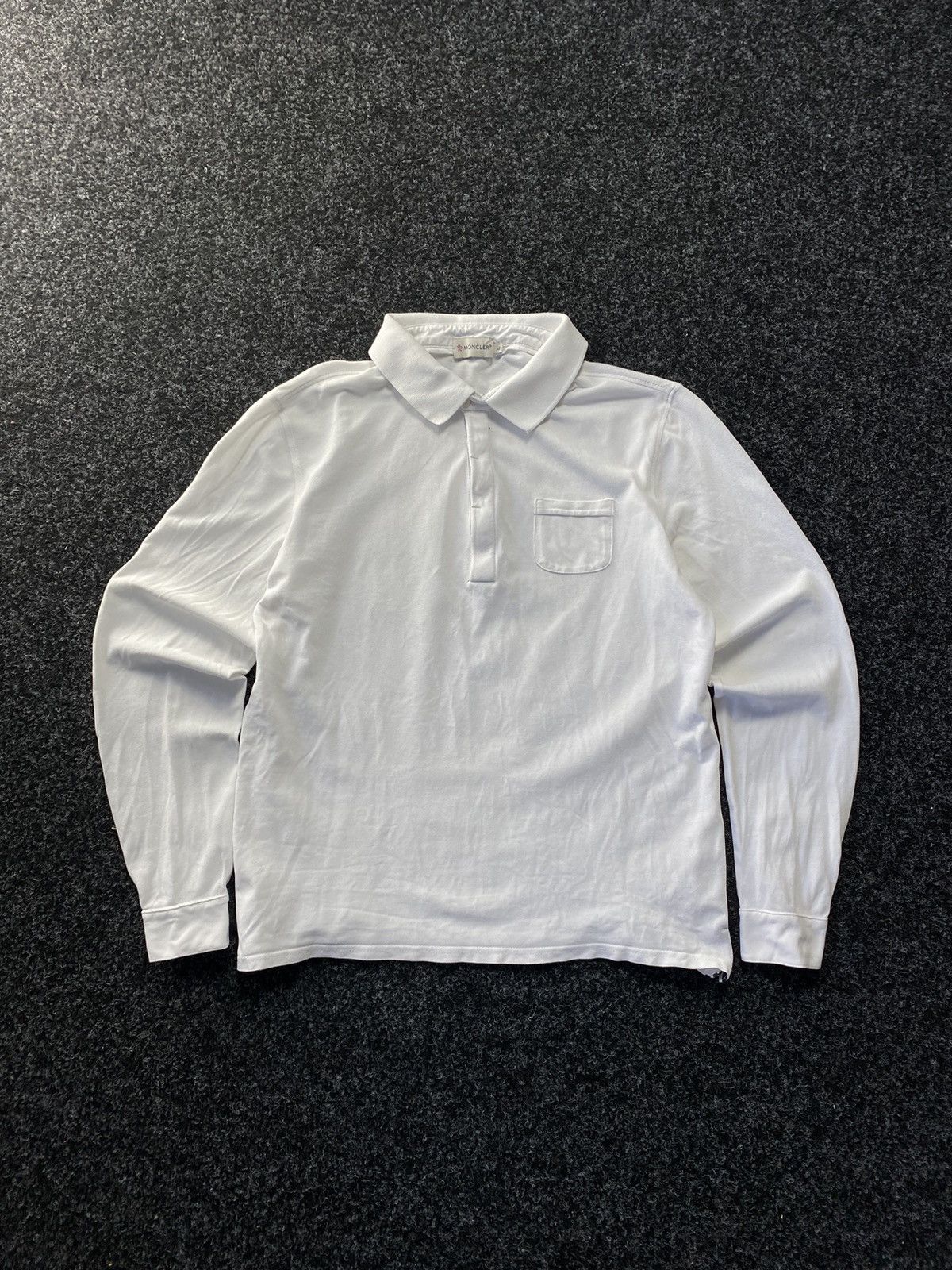 Designer × Moncler × Vintage RARE 🚨Moncler long sleeve polo vintage unisex Size L / US 10 / IT 46 - 1 Thumbnail