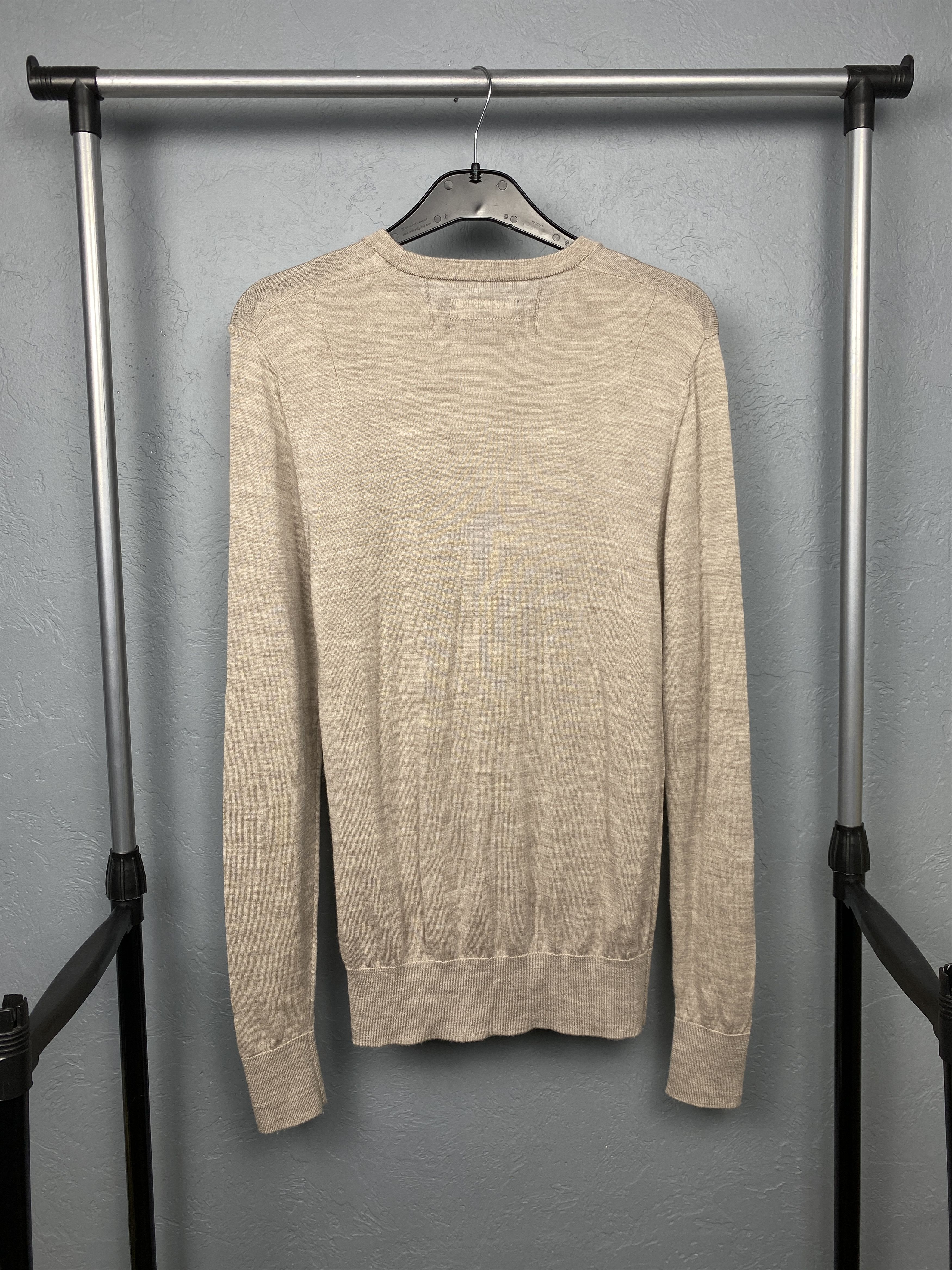 Allsaints AllSaints Mens Mode Merino Crew Neck Wool Knit Sweater Size US XS / EU 42 / 0 - 8 Thumbnail