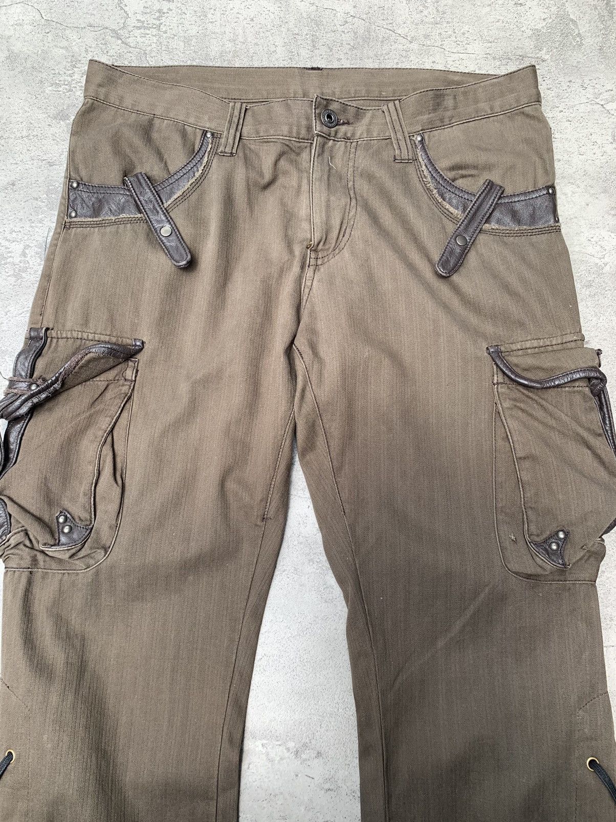 Japanese Brand × PPFM × Tete Homme DIFFERENCE RUPERT Lace up cargo pants Size US 31 - 3 Thumbnail