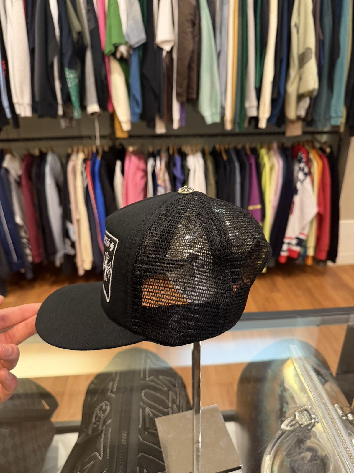 Chrome Hearts Chrome Hearts NYC Patch Trucker Hat Size ONE SIZE - 2 Thumbnail