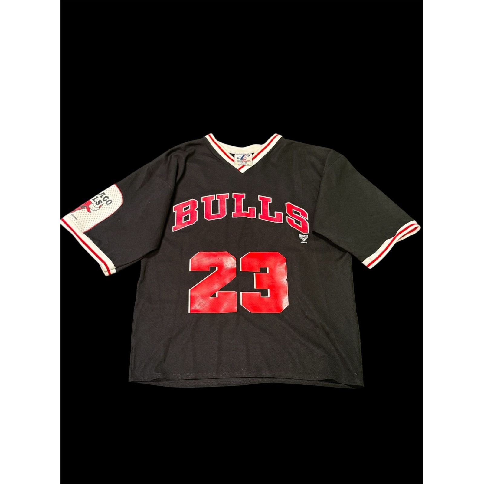 Logo Athletic Vintage Chicago Bulls #23 Michael Jordan Black Jersey Tee Size US M / EU 48-50 / 2 - 1 Thumbnail