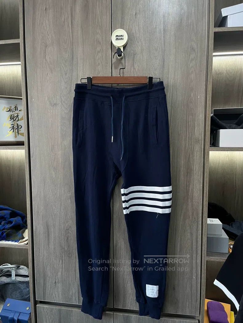 Thom Browne Thom Browne size 3 Narrow knitted trousers in navy blue Size US 41 - 5 Thumbnail