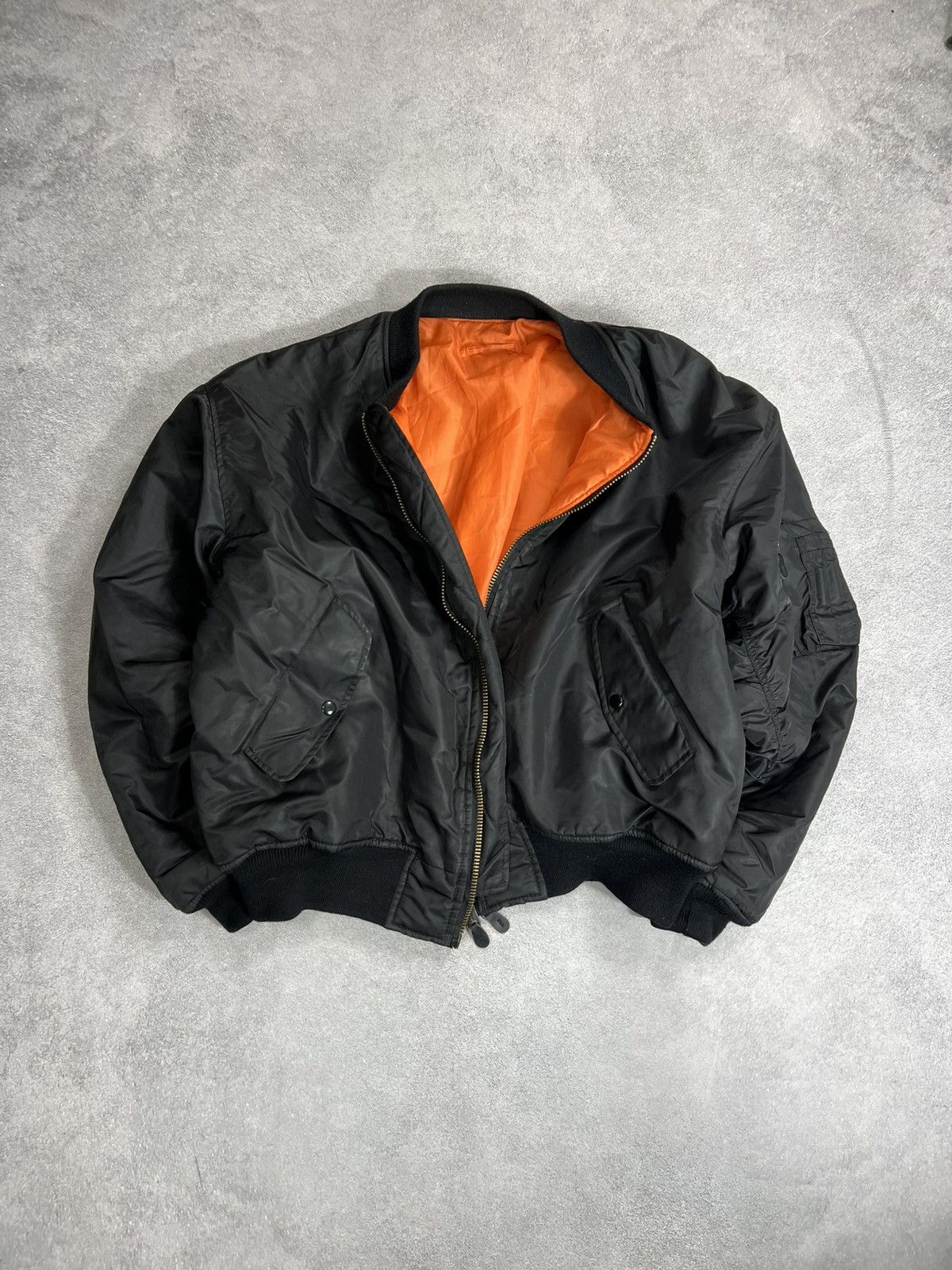 Japanese Brand VTG Raf Simons Style Japanese MA-1 Oversize Bomber Jacket Size US XL / EU 56 / 4 - 3 Thumbnail