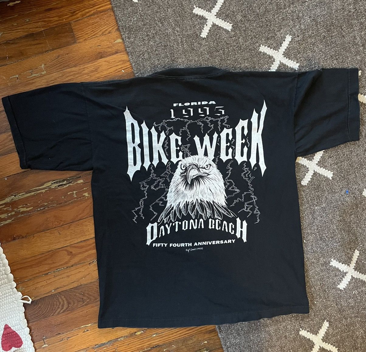 Vintage 1995 DAYTONA BIKE WEEK MOTORCYCLE SHIRT Size US XL / EU 56 / 4 - 2 Thumbnail