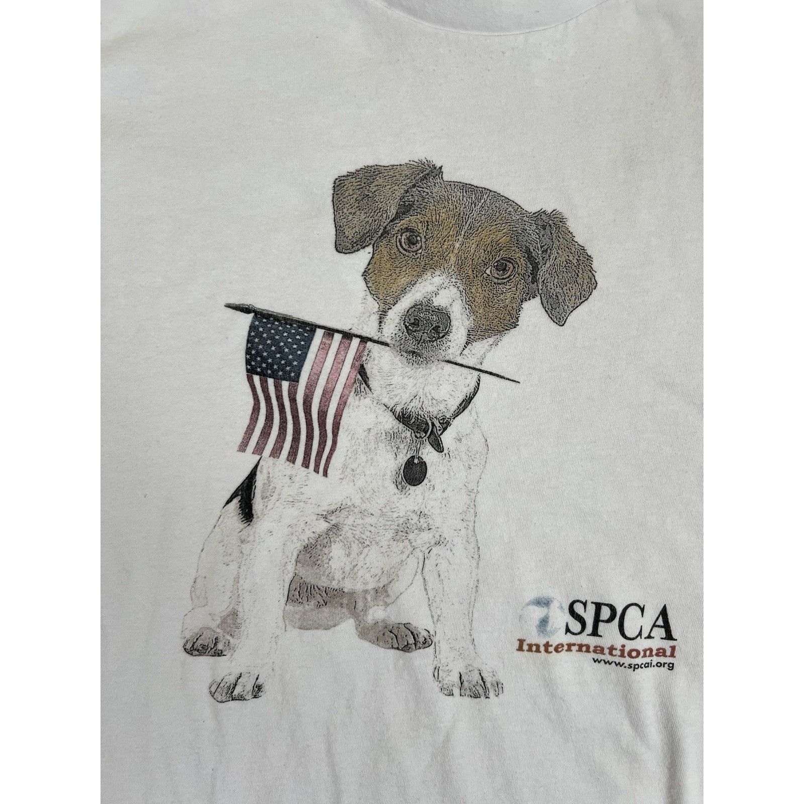Hanes Vintage SPCA Dog T-Shirt Size Large Jack Russell Terrier Size US L / EU 52-54 / 3 - 2 Thumbnail