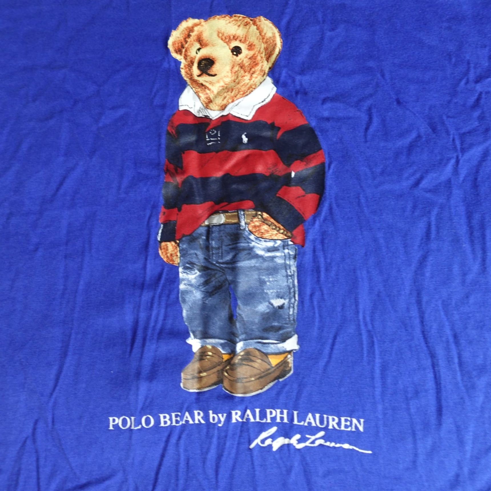 Polo Ralph Lauren Polo Ralph Lauren Shirt Medium Blue Polo Bear Rugby Shirt Size US M / EU 48-50 / 2 - 7 Thumbnail