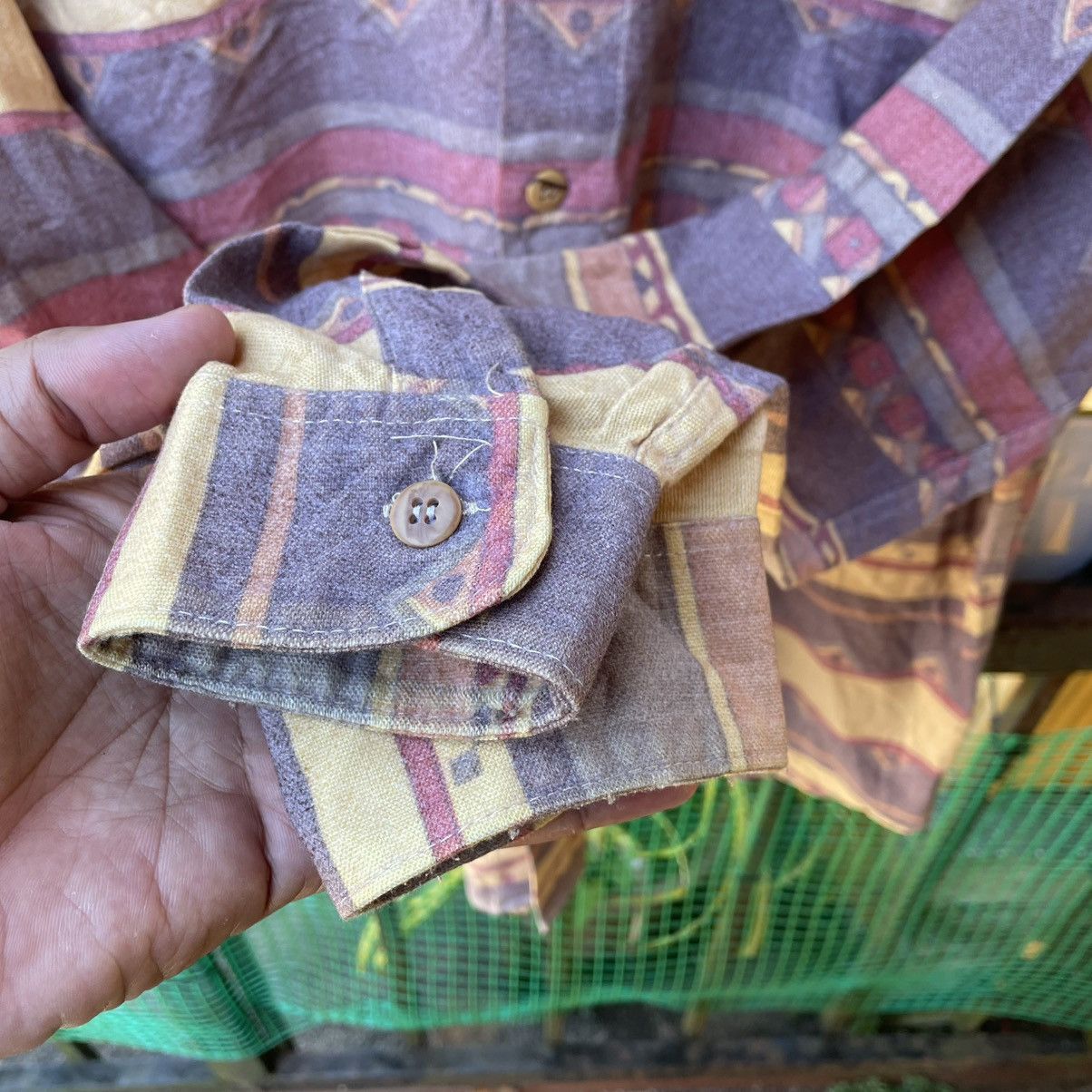Japanese Brand × Vintage 🔥Vintage 80s Retro Nostalgic Modern Style Navajo Shirts Size US L / EU 52-54 / 3 - 8 Thumbnail