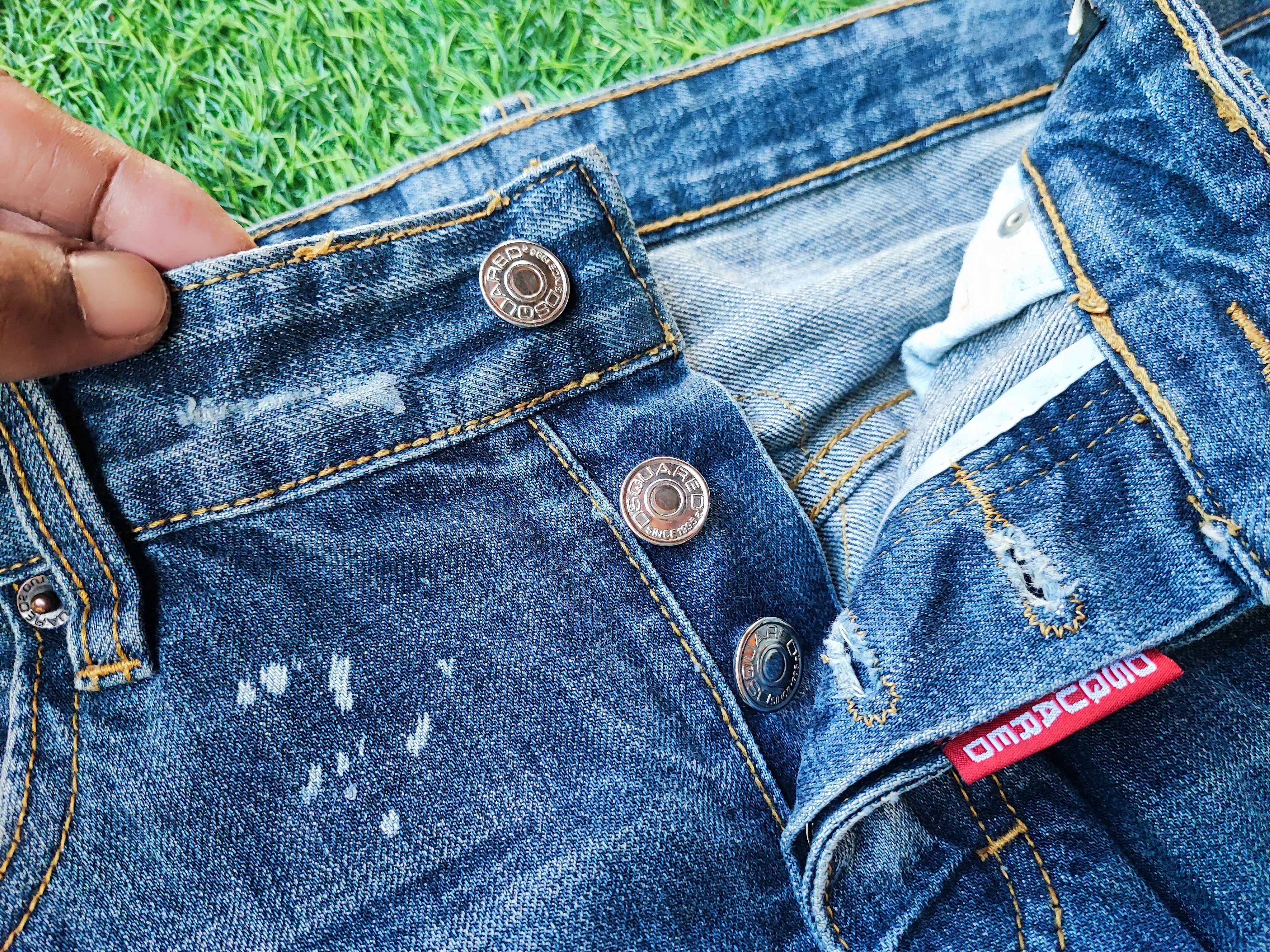 Dsquared2 Dsquared2 Thrashed Distressed Jeans ERD Grunge Chrome Size US 31 - 12 Thumbnail