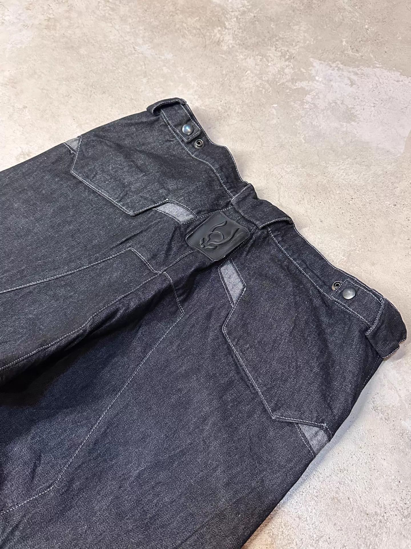 Other Vintage 90s Cyberdog Cargo Jeans Straps Slick Wide Leg L Size US 34 / EU 50 - 9 Thumbnail