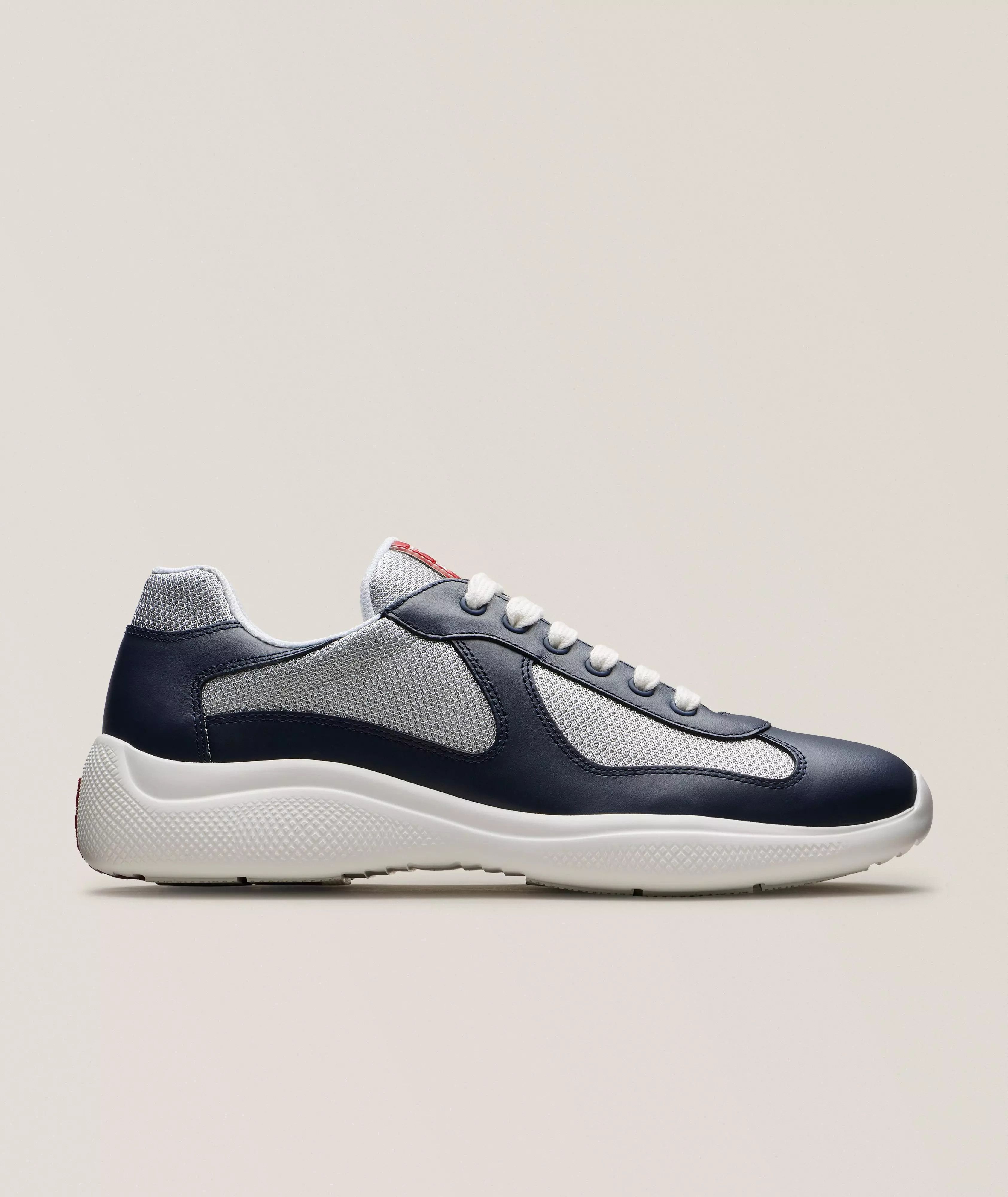 Prada Prada Americas Cup Sneakers Baltic Blue and Gray | Grailed