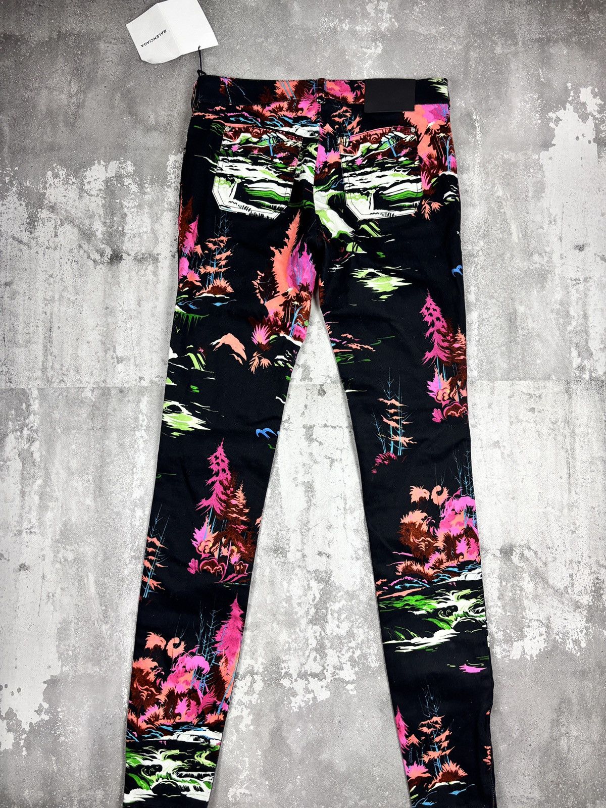 Balenciaga Balenciaga exotic Flora Print black Skinny Jeans New Size 27" / US 4 / IT 40 - 13 Thumbnail