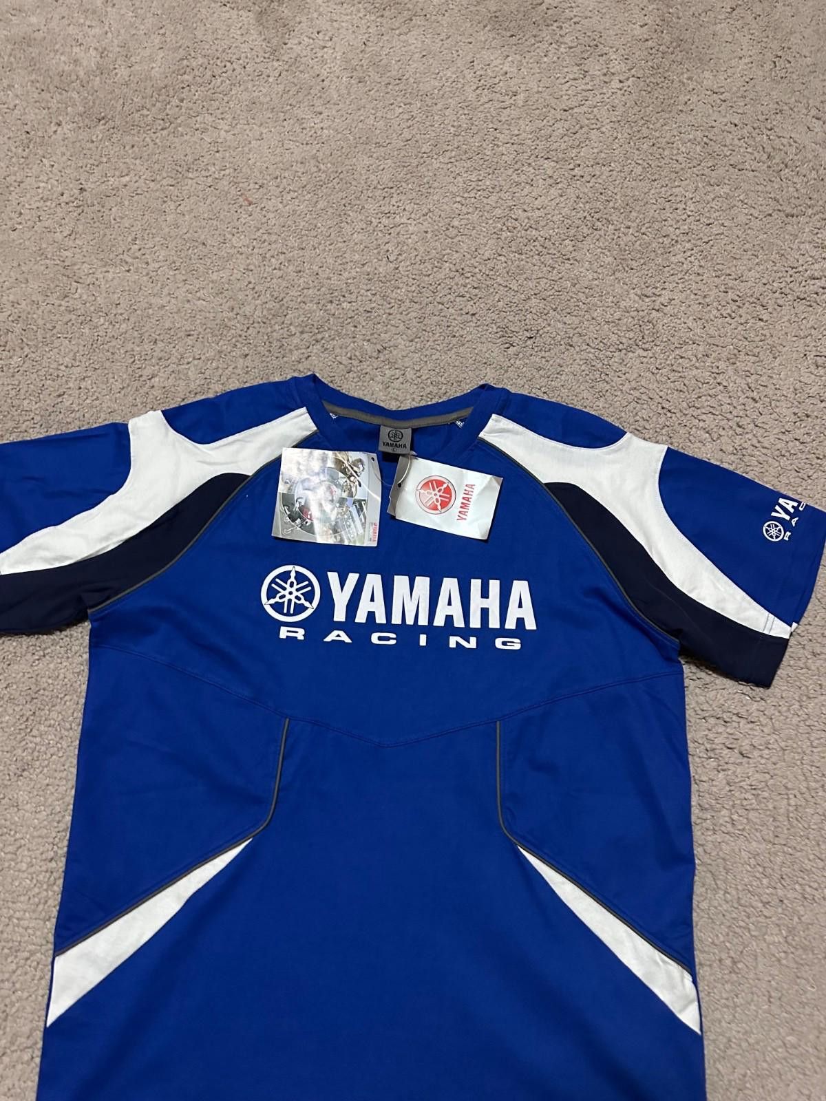 Yamaha YAMAHA Racing Mens Moto Vintage Style Big Logo Blue T-shirt Size US L / EU 52-54 / 3 - 3 Thumbnail