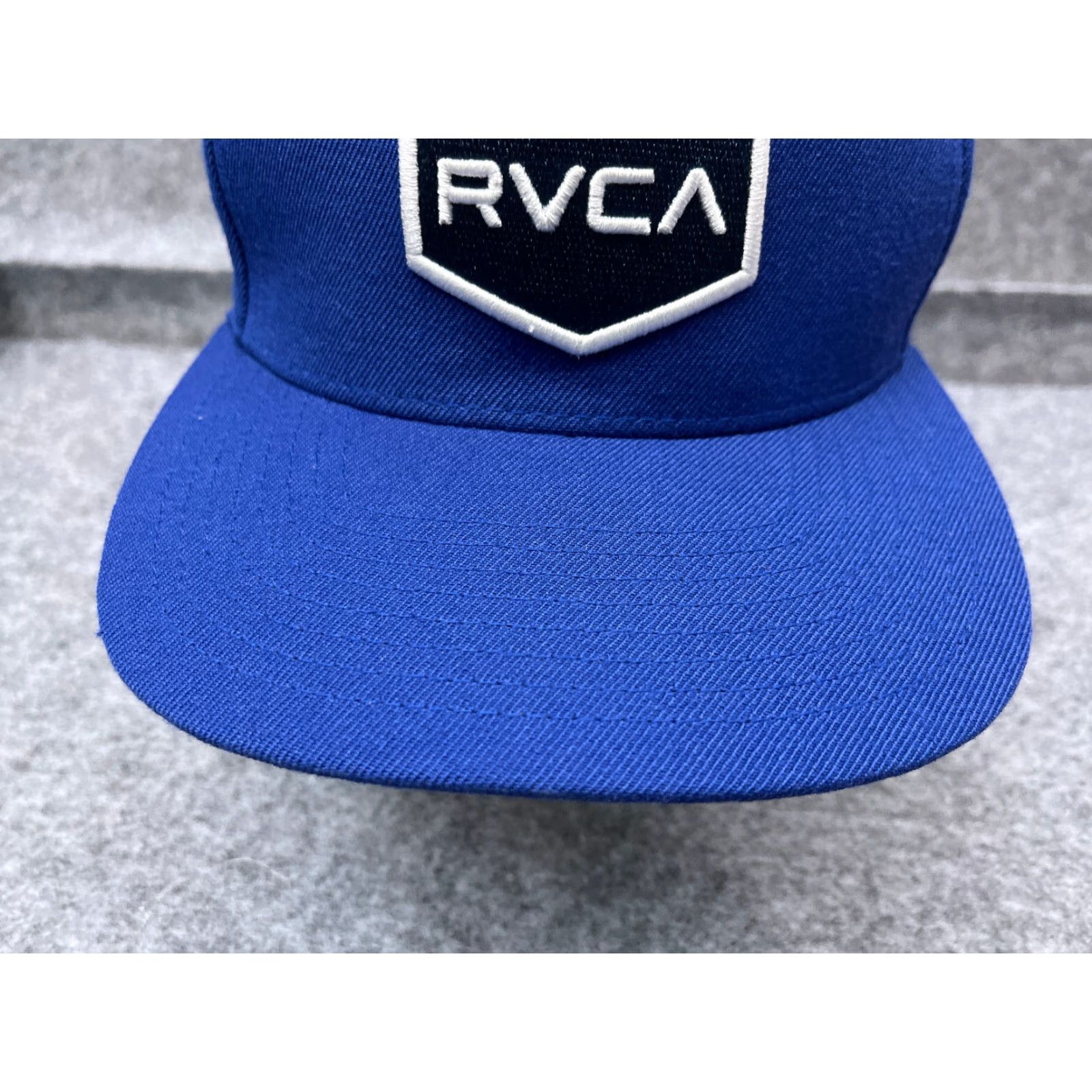 RVCA RVCA Hat Cap Snap Back One Size Blue Acrylic Wool Blend Twill Skatebeach Outdoor Mens Hat Cap 90s? Size ONE SIZE - 3 Thumbnail