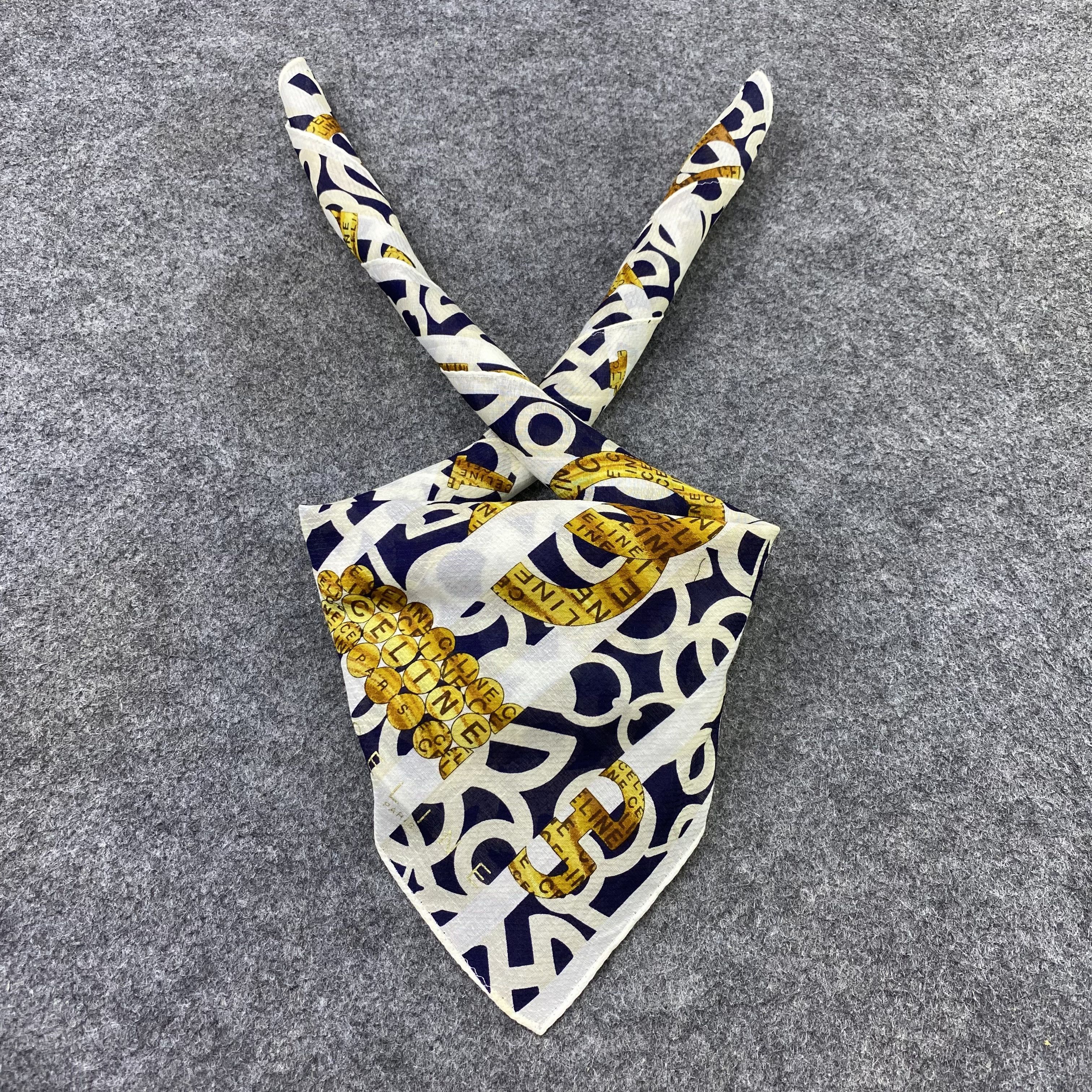Celine Celine Handkerchief Neckerchief Bandana-B1725 Size ONE SIZE - 2 Thumbnail