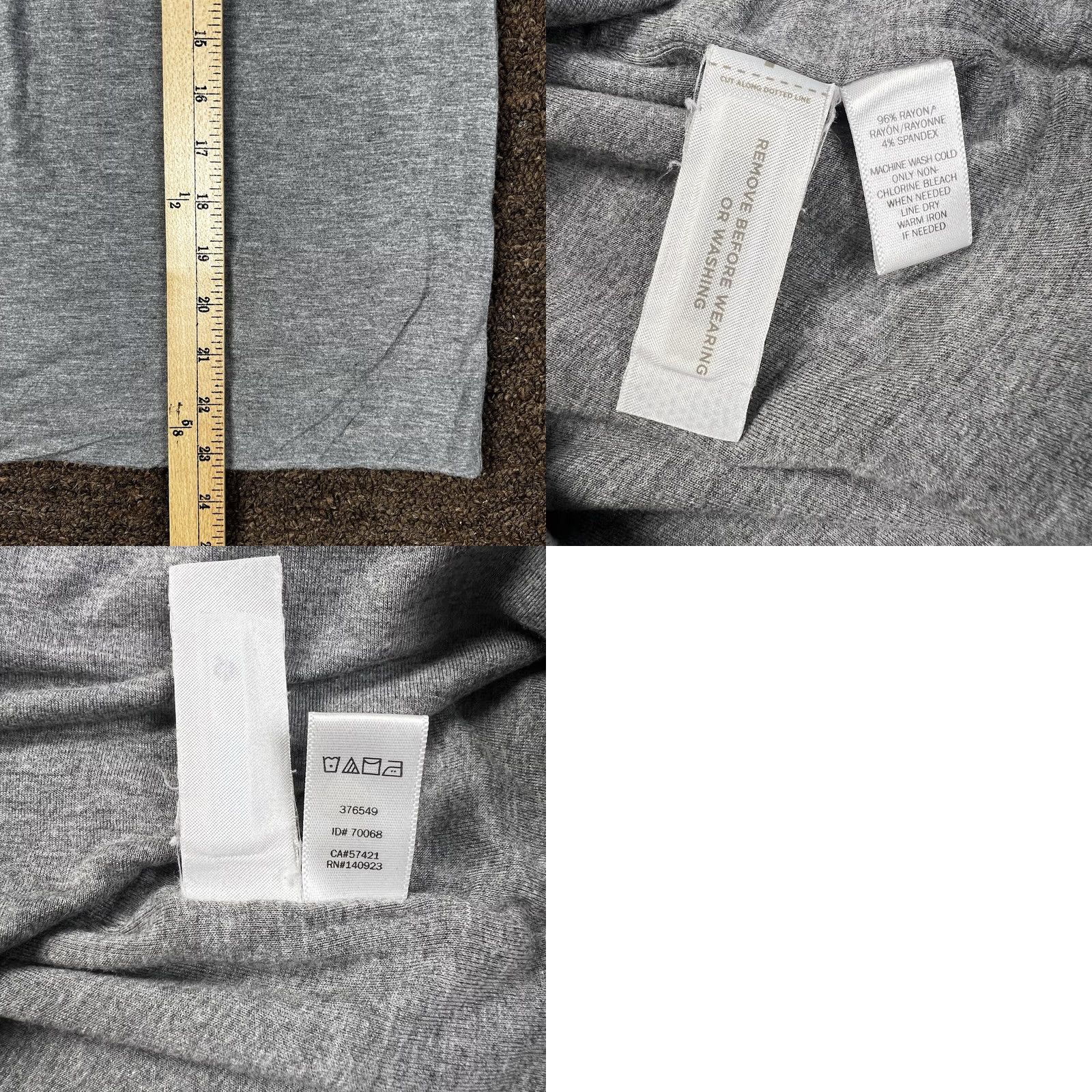 Loft VINTAGE: The Loft Casual Stylish Gray Stretch Fit Straight Skirt Womens Large Knee Length Size 36" / US 14 / IT 50 - 8 Thumbnail