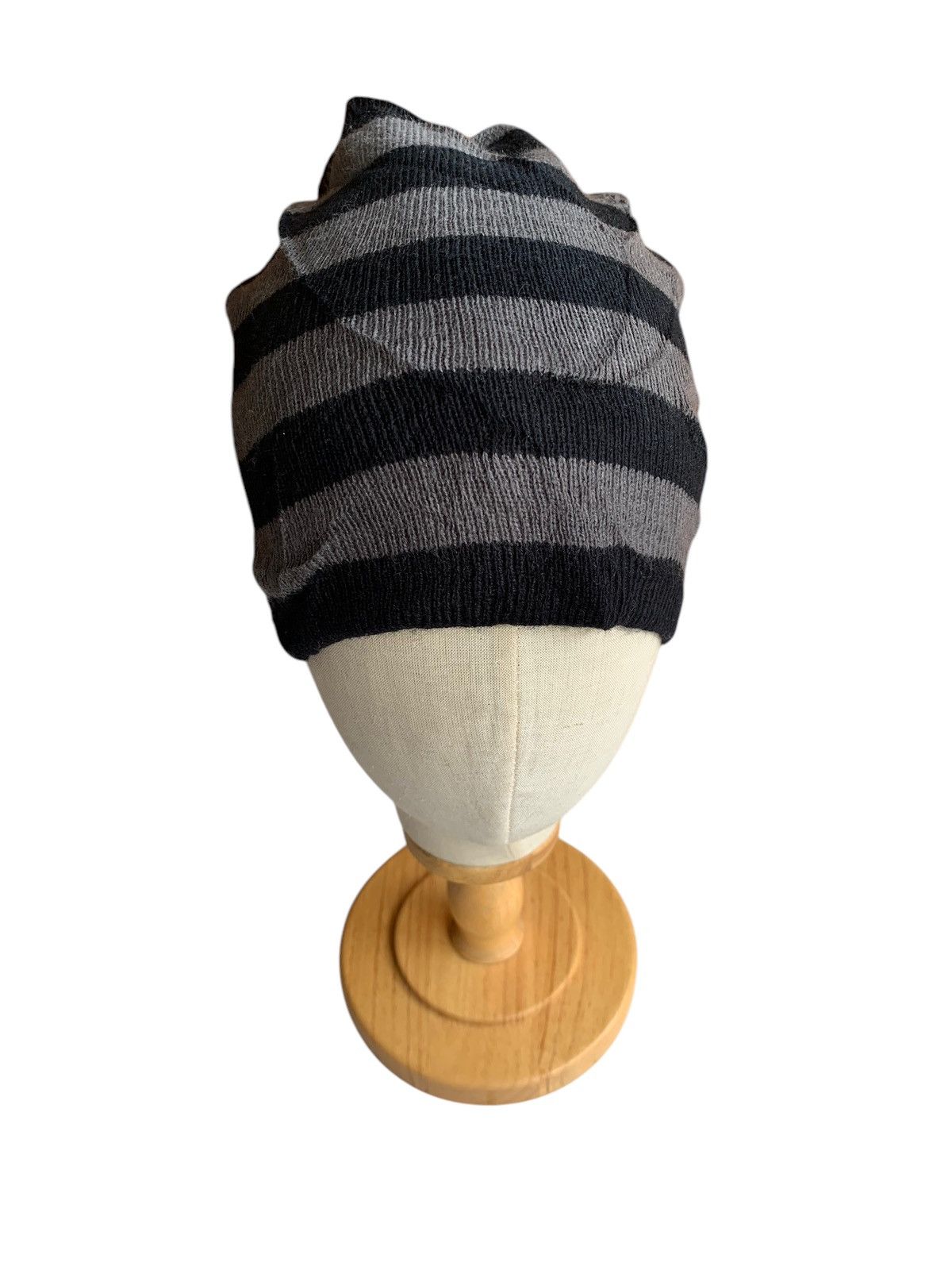 Japanese Brand × Kapital × Vintage Knitted Stripe Streetwear Style Winter sessions Beanie Hats Size ONE SIZE - 5 Thumbnail