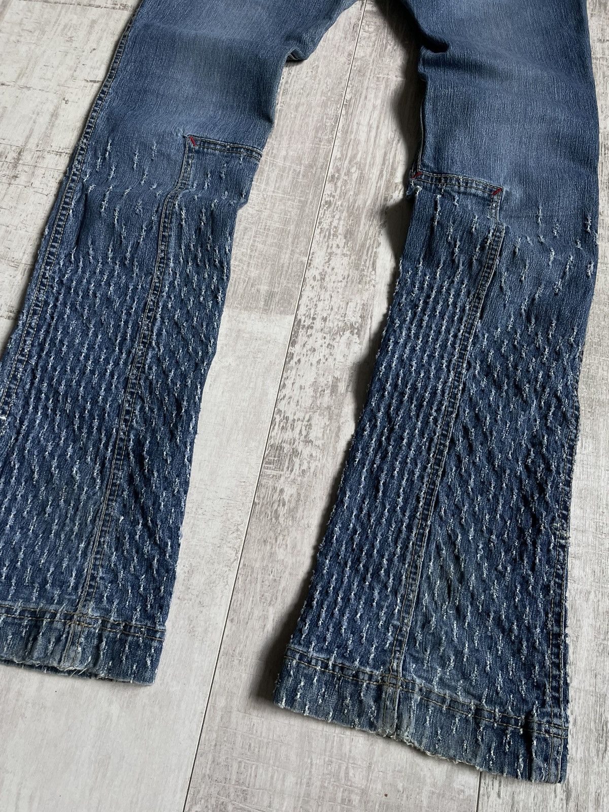 Ecko Unltd. Vintage 00’s Ecko Unltd Flare Y2K Denim Jeans Distressed Size 28" / US 6 / IT 42 - 4 Thumbnail