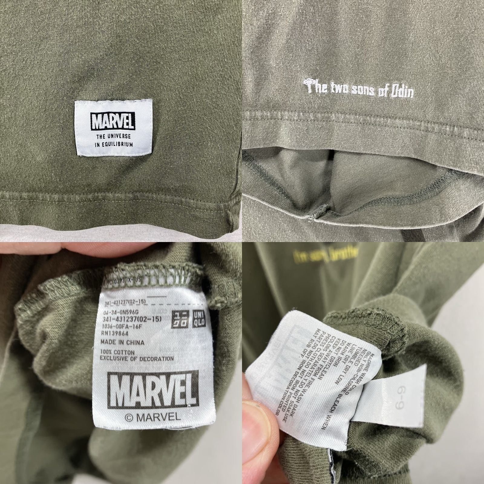 Vintage Marvel T-Shirt Men 2XL Green Loki Graphic Print Embroidered Cotton Crew Neck Short Sleeve Regular Marvel Universe Movies Comics Avengers Asgard Thor Size US XXL / EU 58 / 5 - 8 Thumbnail