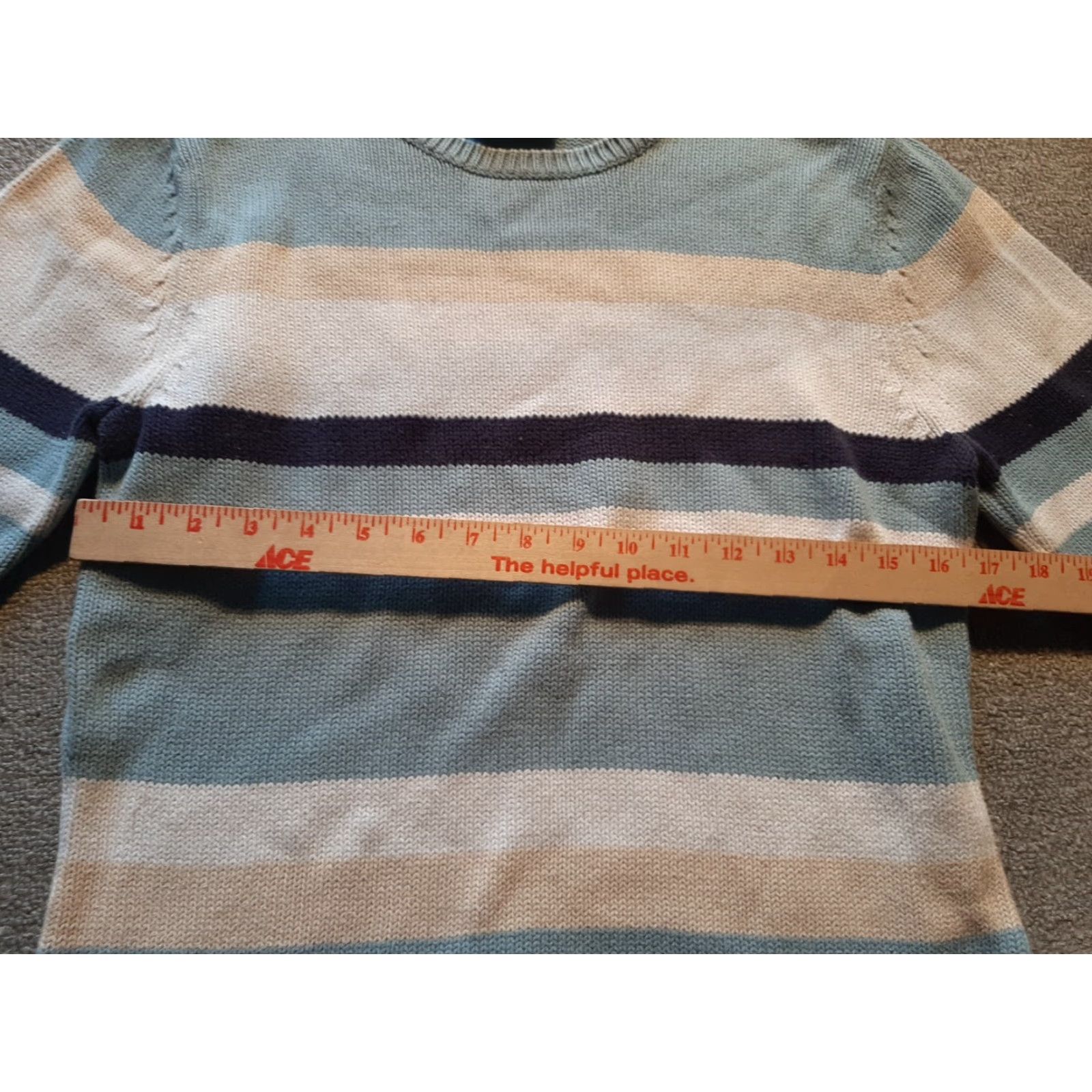 Croft & Barrow VINTAGE Croft and Barrow Mens Sweater Small S Blue Pullover Knit Long Sleeve Size US S / EU 44-46 / 1 - 3 Thumbnail