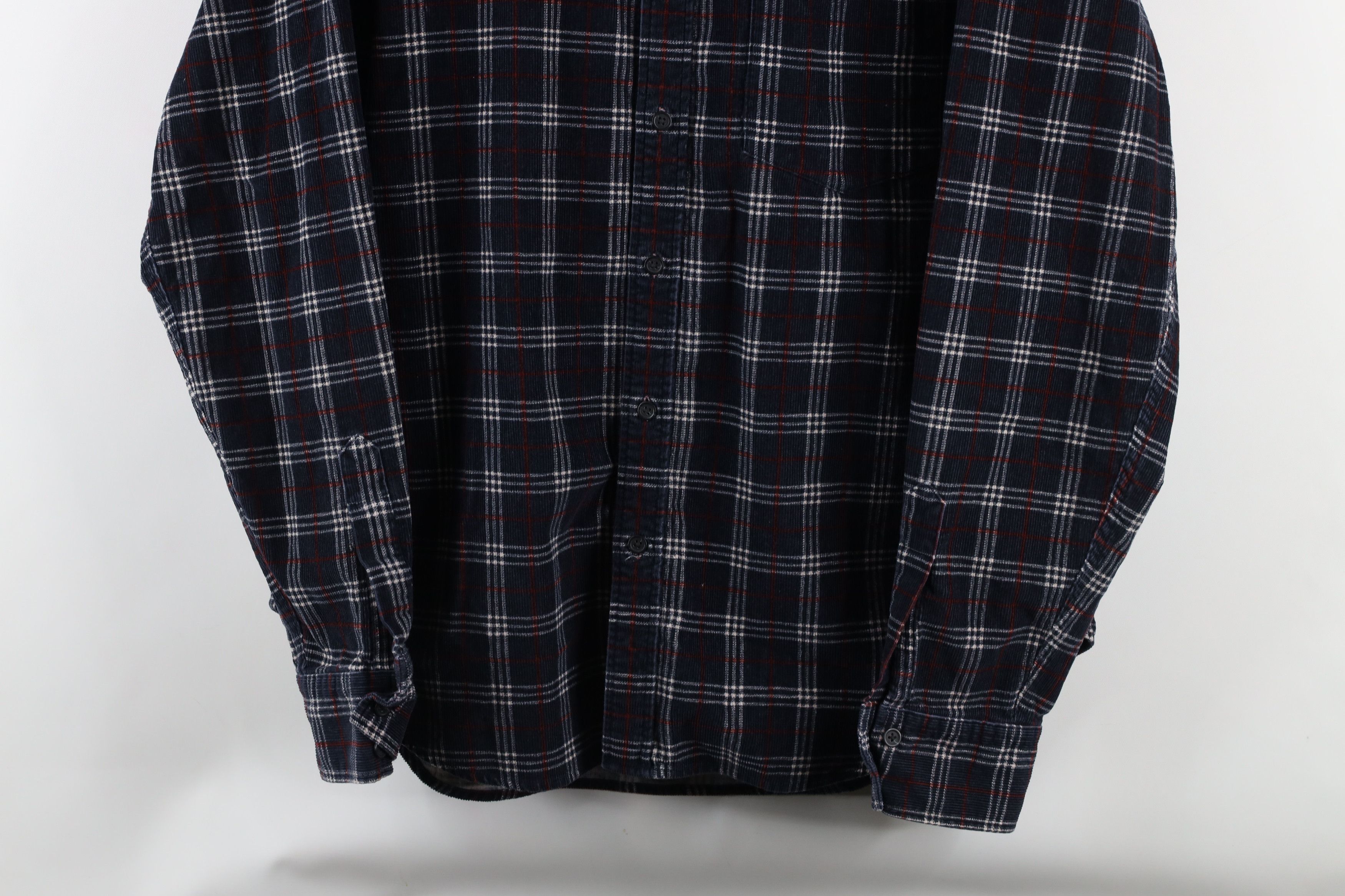 Gap × Vintage Vintage Y2K 2002 Gap Heavyweight Corduroy Button Shirt Plaid Size US L / EU 52-54 / 3 - 3 Thumbnail