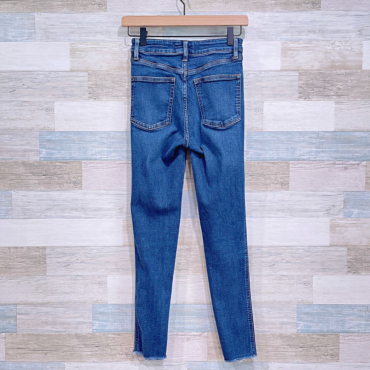 Free People WE THE FREE People Skinny Jeans Blue Womens 24x26 Size 24" / US 00 / IT 34 - 3 Thumbnail