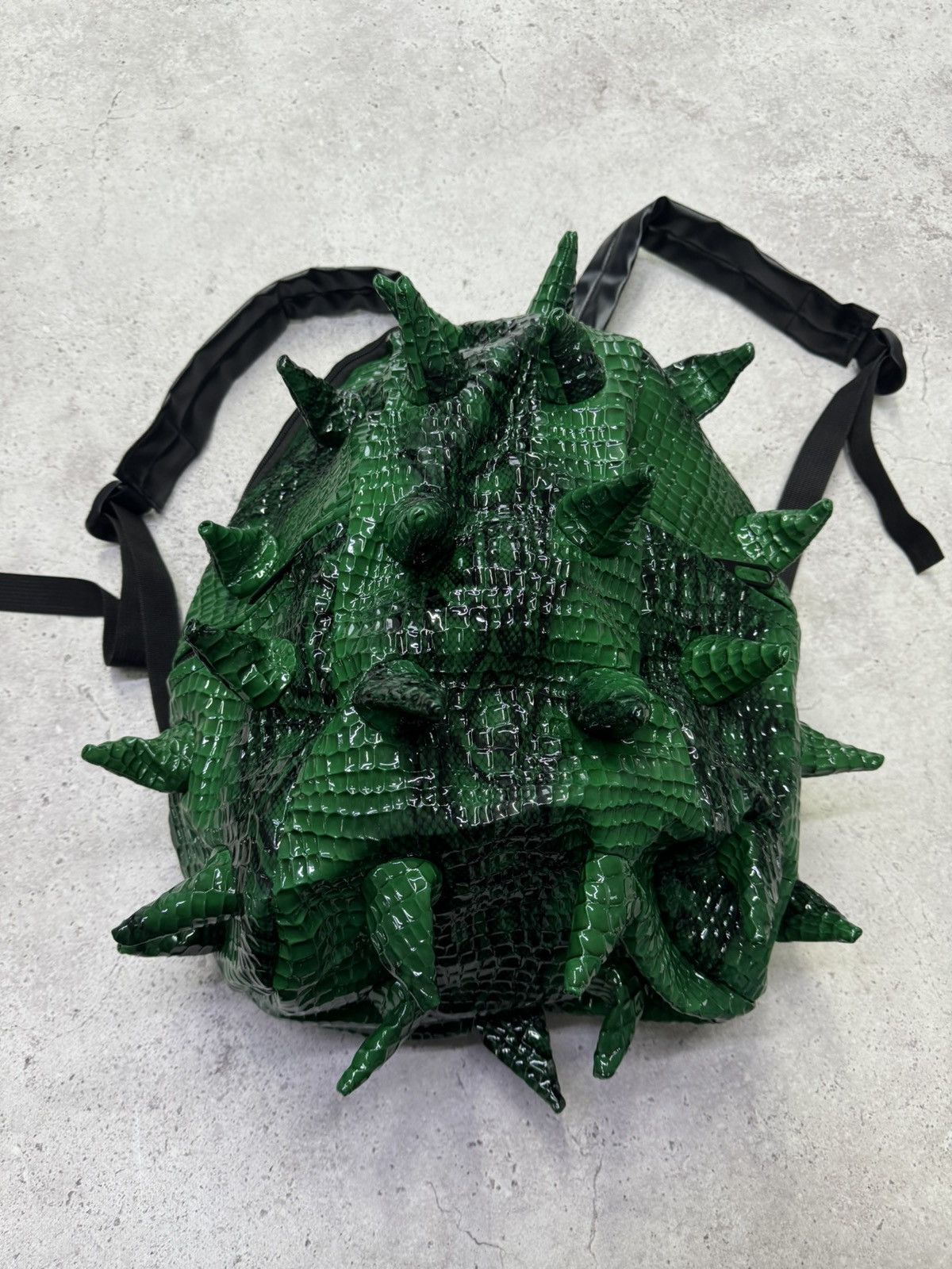 Japanese Brand Snake Leather Y2K Spike BackPack Size ONE SIZE - 3 Thumbnail