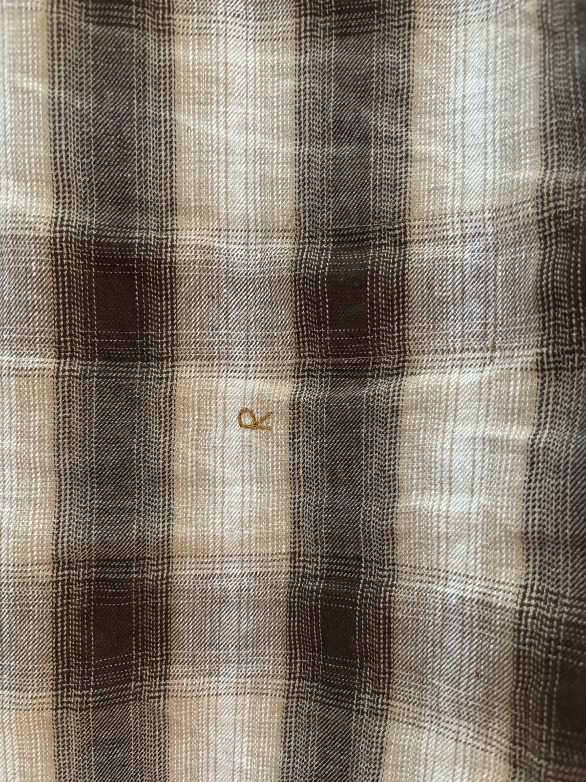 45rpm 45R linen shadow check eastern shirt size 4 Size US M / EU 48-50 / 2 - 7 Thumbnail