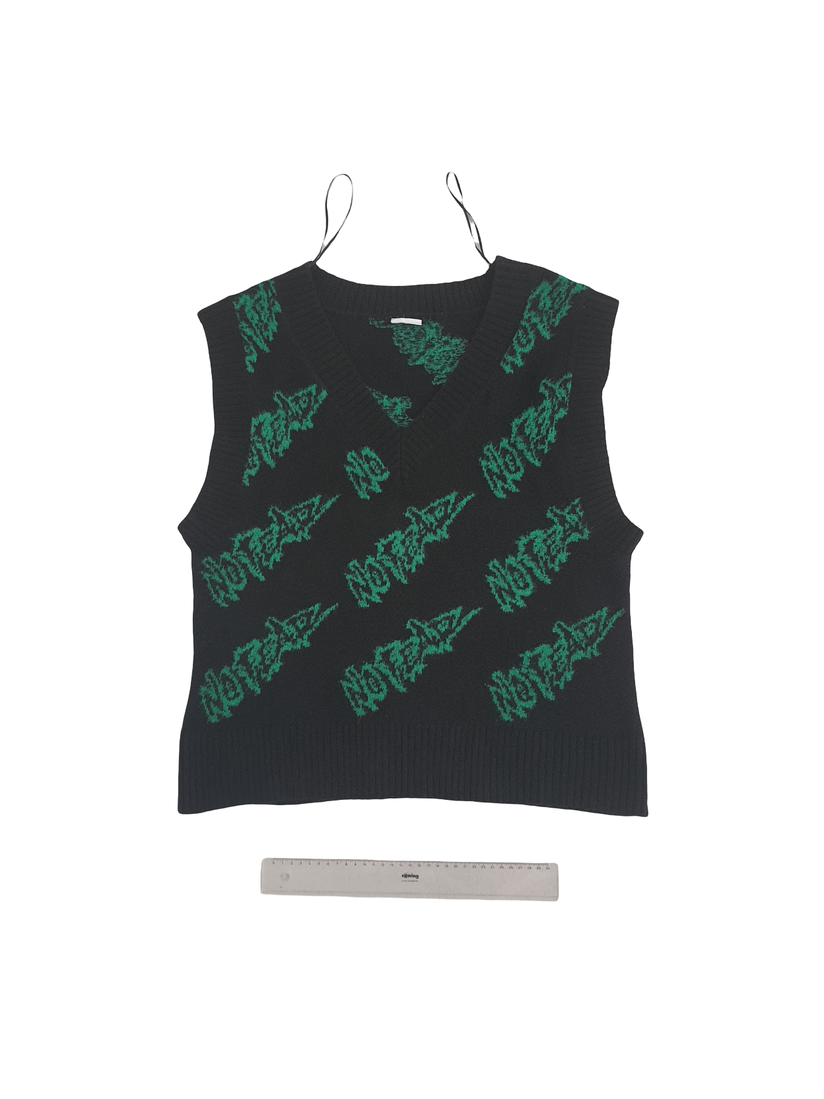 No Fear H&M - 'OVERSIZED SWEATER VEST' - Repeat Logo - Sz M Size US M / EU 48-50 / 2 - 1 Thumbnail