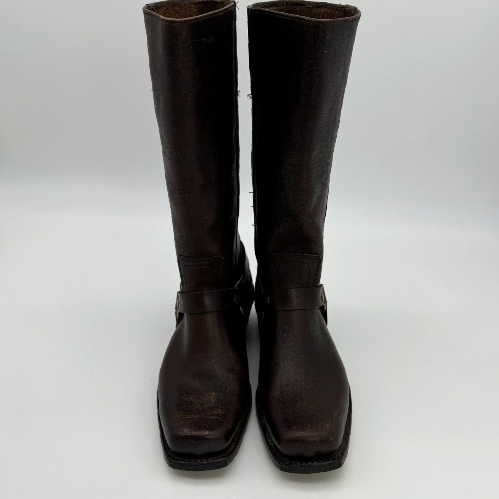 Vintage VINTAGE BRISTOL BIKER BOOTS 7.5 D BROWN LEATHER 1970s ROCKABILLY MADE IN SPAIN Size US 8 / EU 41 - 2 Thumbnail