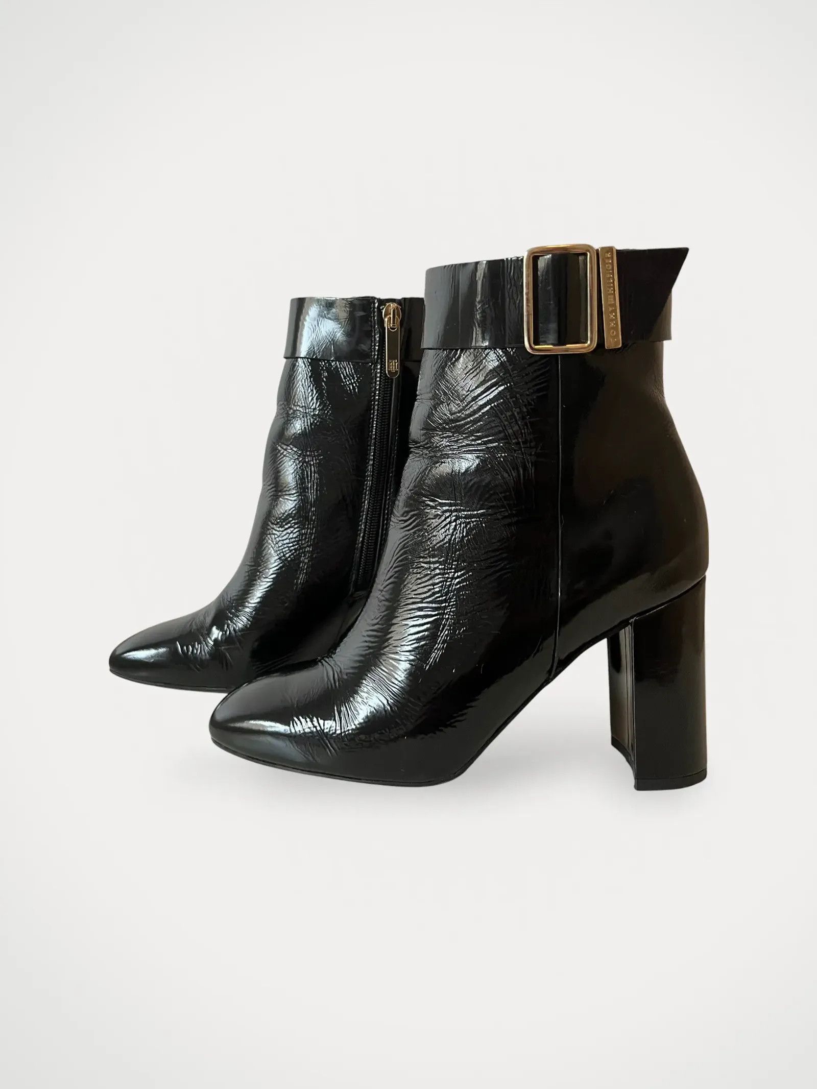 Tommy Hilfiger Tommy Hilfiger Patent square toe boot Boots Size US 9 / IT 39 - 1 Thumbnail