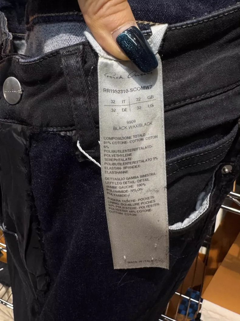 Rick Owens Rick Owens Color Blocked Denim Pants-2506 Size US 42 / EU 58 - 6 Thumbnail