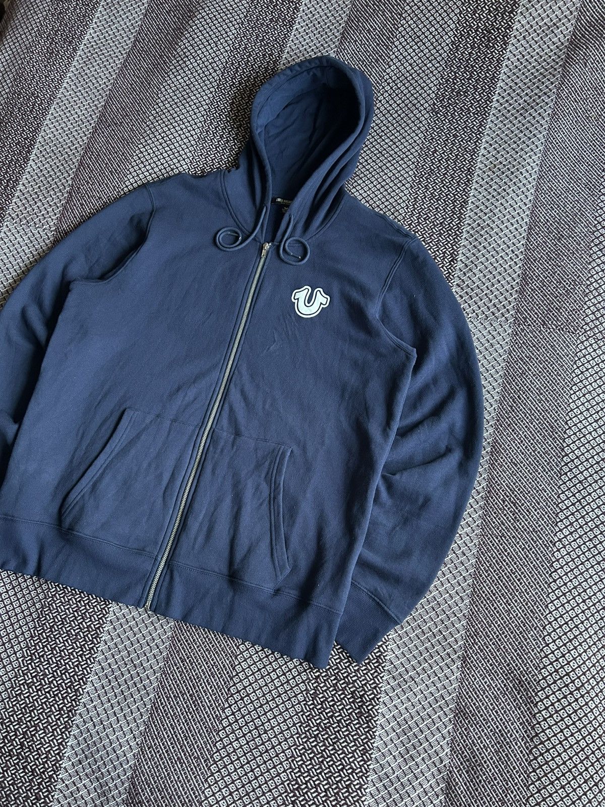 True Religion Vintage True Religion Big Logo Hoodie Zip Up Japan Size US XXL / EU 58 / 5 - 9 Thumbnail