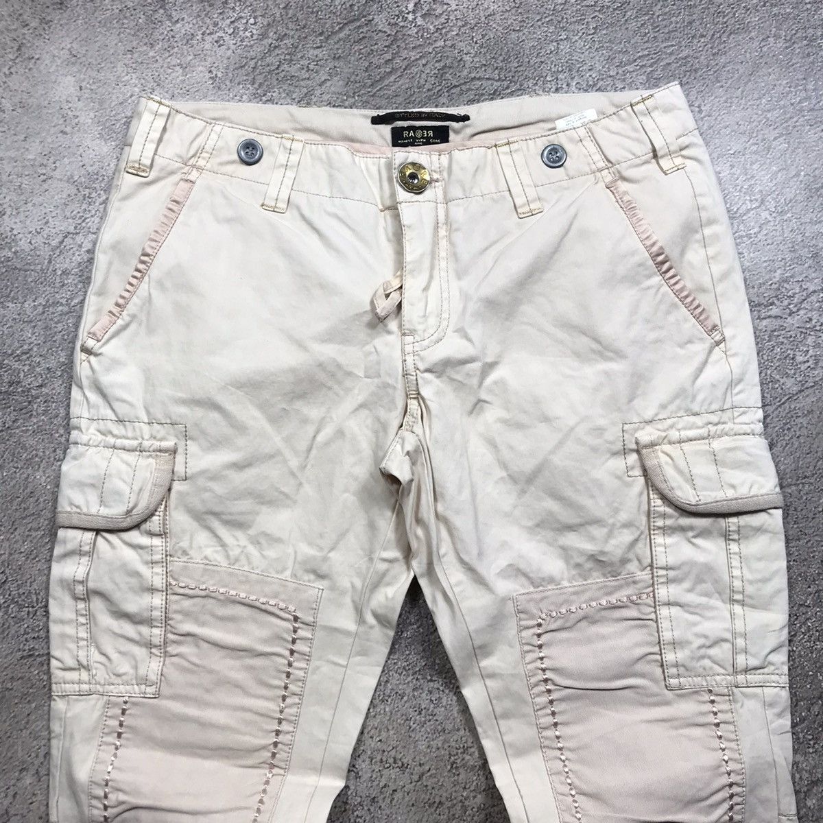 Vintage Vintage 90s Baggy Cargo Pants Distressed Workwear Grunge 30 Size 30" / US 8 / IT 44 - 5 Thumbnail
