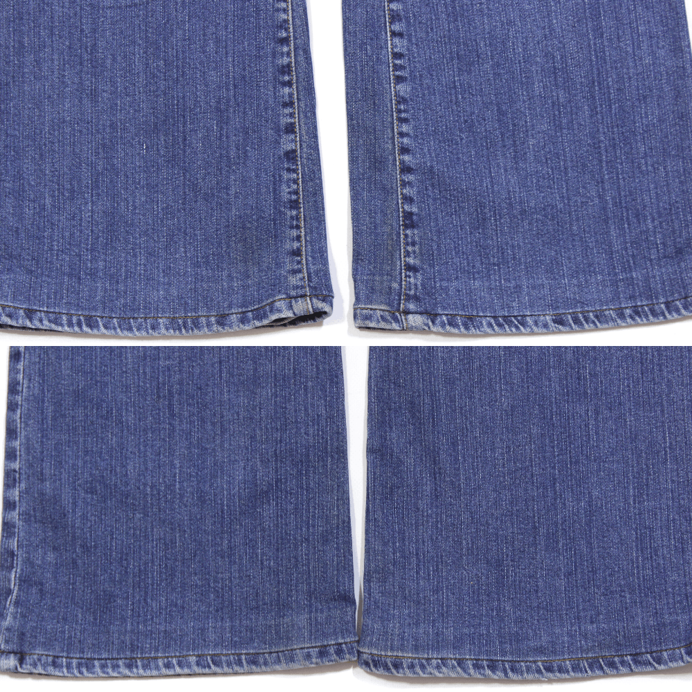 Dolce & Gabbana 90S DG Logo Y2K Flared Jeans Vintage Size 28" / US 6 / IT 42 - 5 Thumbnail