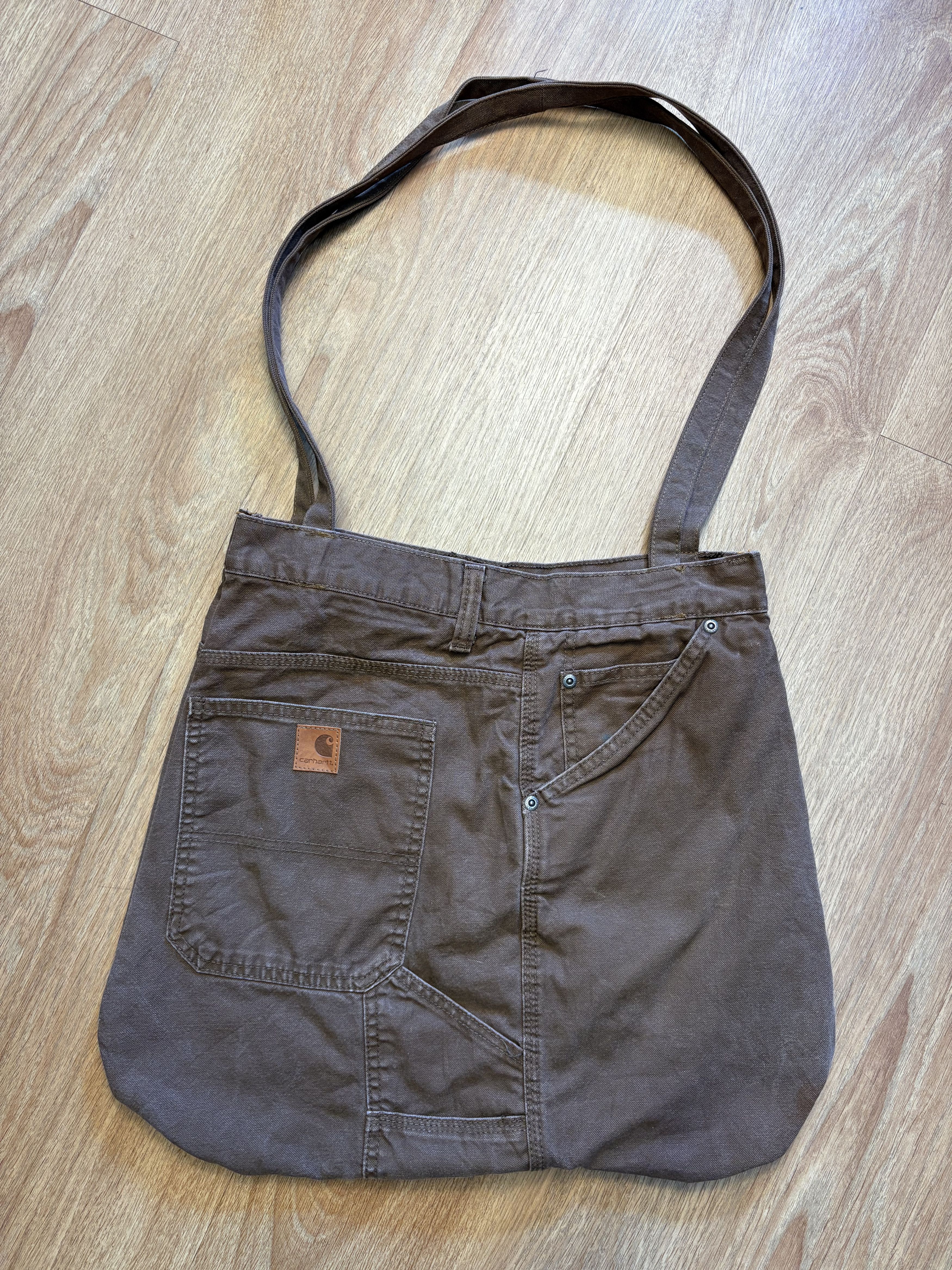 Carhartt Carhartt Reworked Cargo Pocket Brown Tote Bag Size ONE SIZE - 2 Thumbnail