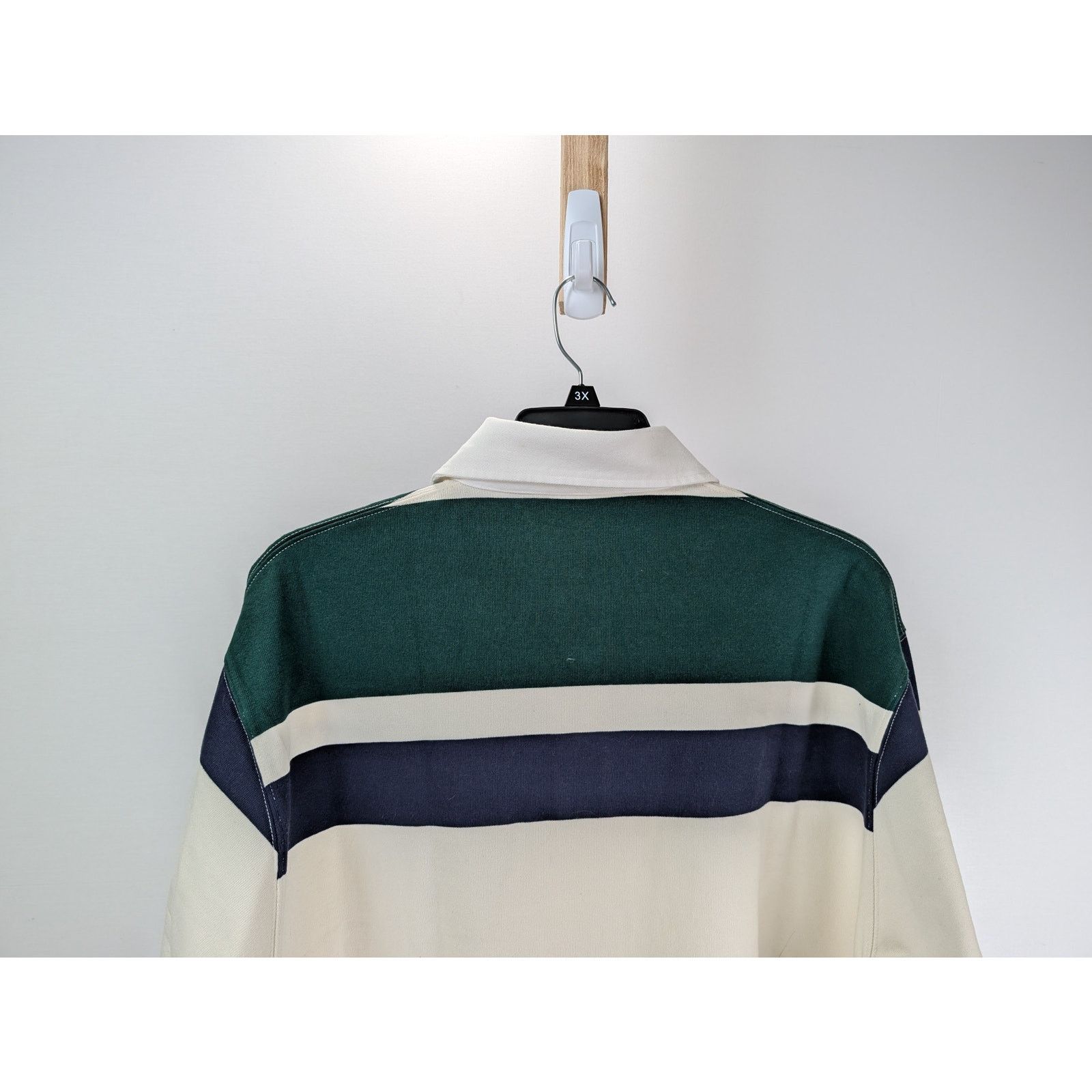 Palm Angels o1rshd1 PA Monogram Rugby Polo in Butter/Red Size US M / EU 48-50 / 2 - 9 Thumbnail