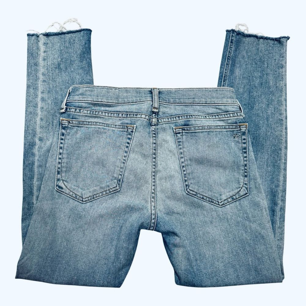 Rag & Bone Rag & Bone Dre Capri Skinny Cropped Raw Hem Distressed Jean Size 25" / US 0 / IT 36 - 5 Thumbnail