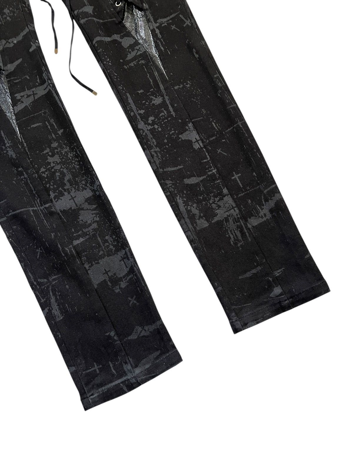 Seditionaries H. Naoto Cross Print Lace Up Skinny Jeans Seditionaries Size US 31 - 4 Thumbnail