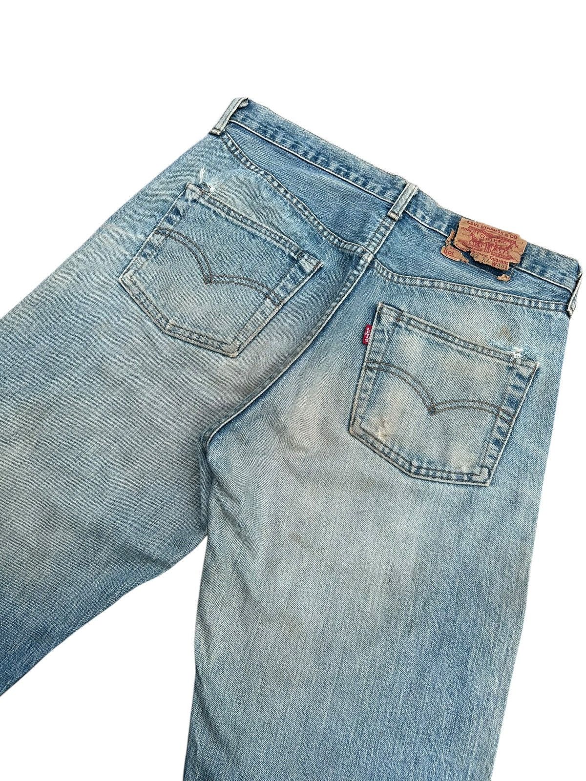 Kapital Thrashed Vintage Levis big E Selvedge Denim Jeans Size US 32 / EU 48 - 13 Thumbnail