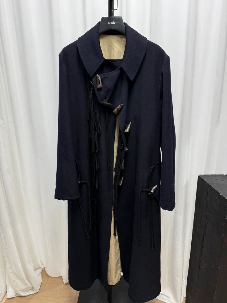 Yohji Yamamoto yohji yamamoto pour homme horn button coat-2505 Size US M / EU 48-50 / 2 - 1 Thumbnail