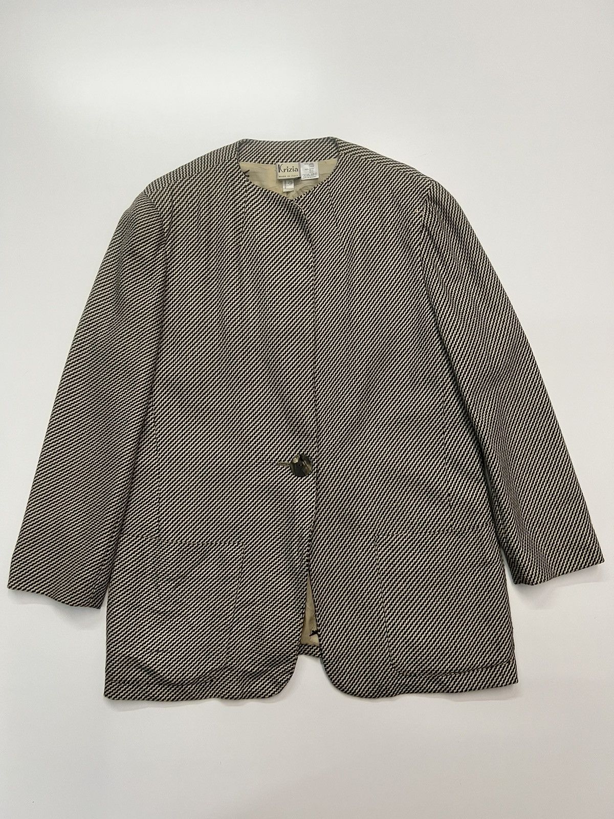 image of Krizia Uomo Krizia Womens Coat in Black (Size Medium)