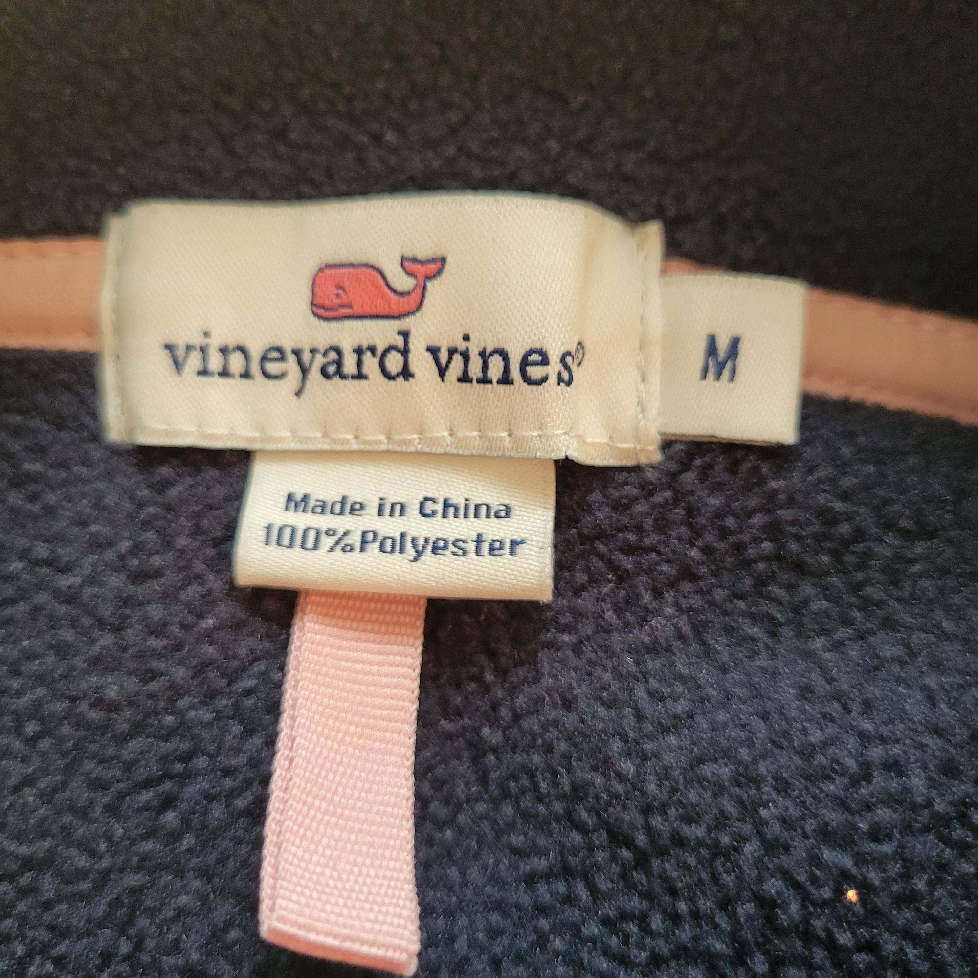 Vineyard Vines Vineyard Vines Fleece Vest M Navy Blue Full Zip Sleeveless C Size M / US 6-8 / IT 42-44 - 3 Thumbnail
