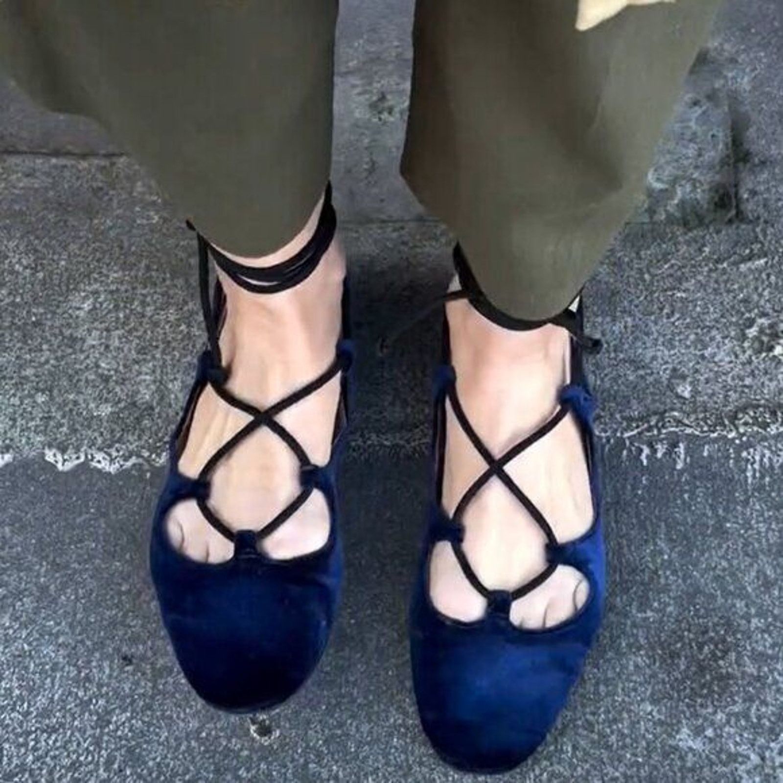 Zara ZARA Flats with Tie Closure NWT Size US 8 / IT 38 - 2 Thumbnail