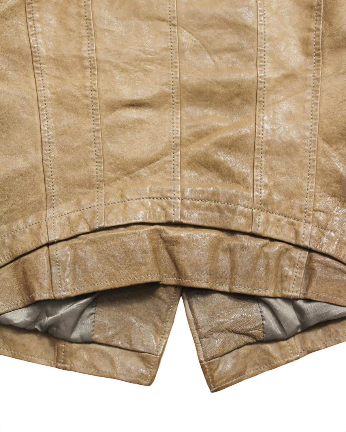 Vintage 2000S JAPANESE MADE LAMBSKINS LEATHER JACKET Size M / US 6-8 / IT 42-44 - 7 Thumbnail