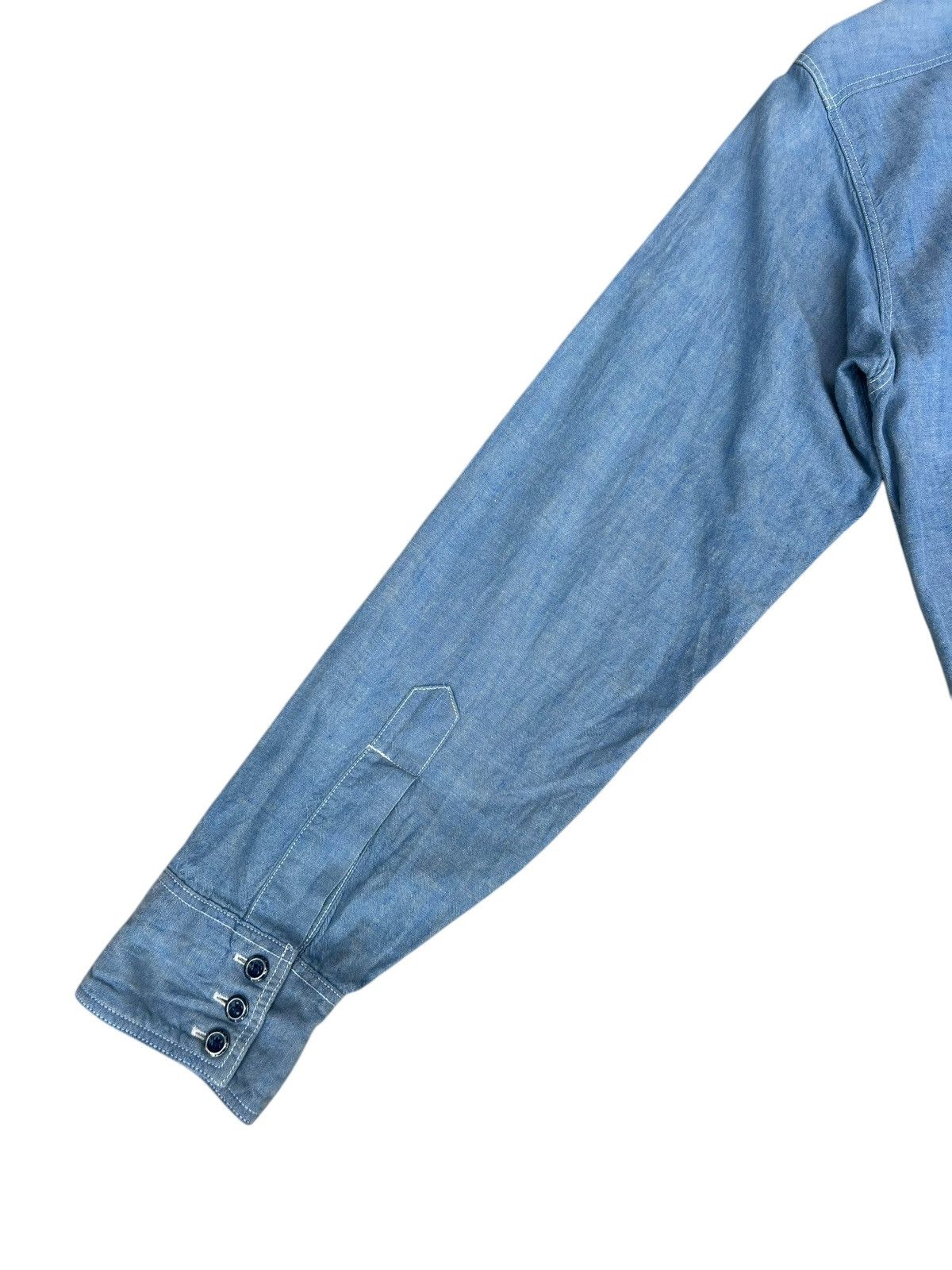 Sugar Cane Sugar Cane Chin Strap Gusset Selvedge Chambray Shirt Size US S / EU 44-46 / 1 - 21 Thumbnail