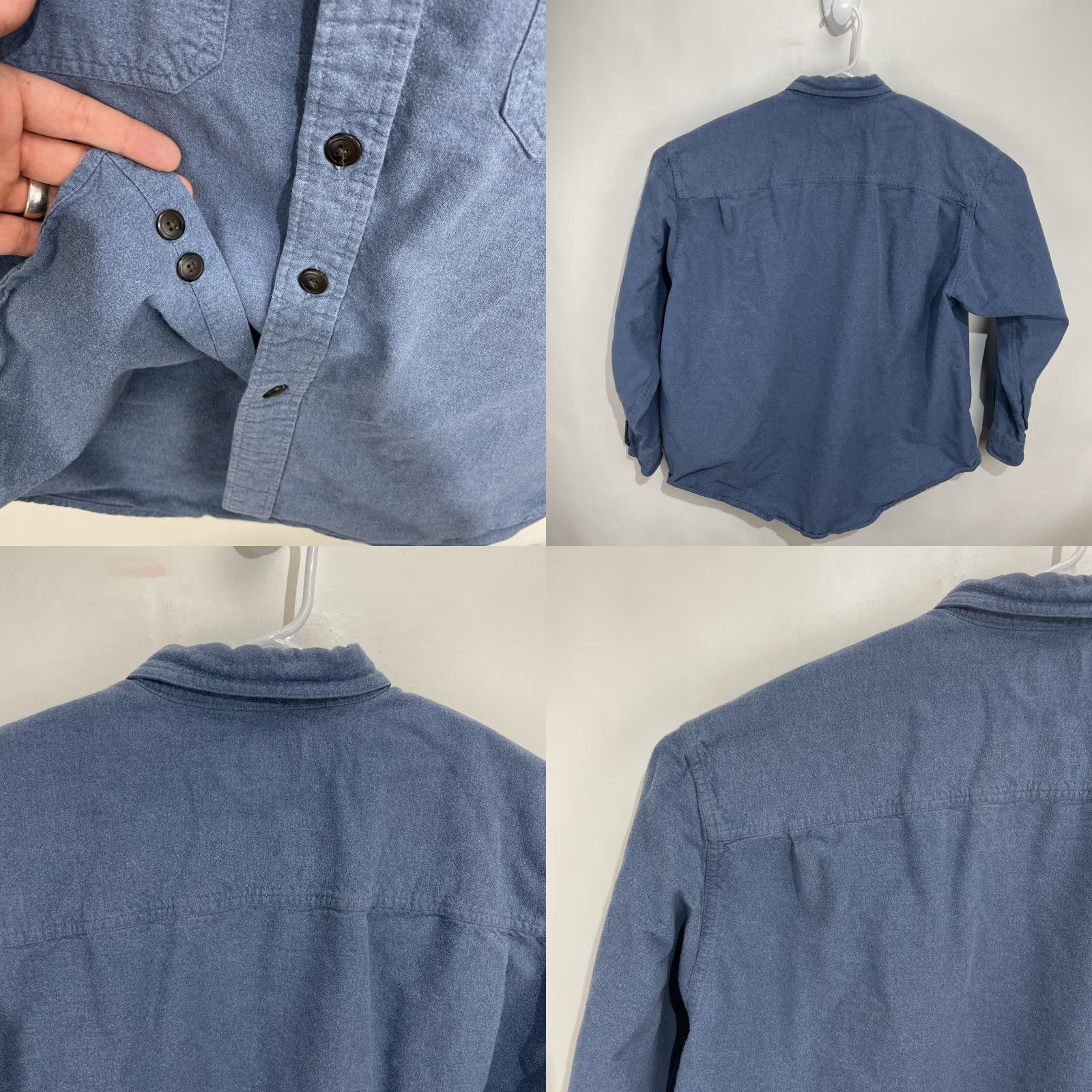 Arrow VINTAGE Arrow Workwear Camp Shirt XL BLUE Button-Down Collared Long Sleeve Men Casual Workwear Size US XL / EU 56 / 4 - 9 Thumbnail