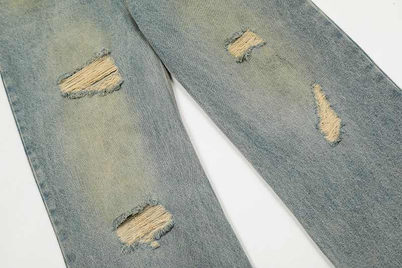 Vintage American retro classic washed ripped jeans Size US 32 / EU 48 - 5 Thumbnail