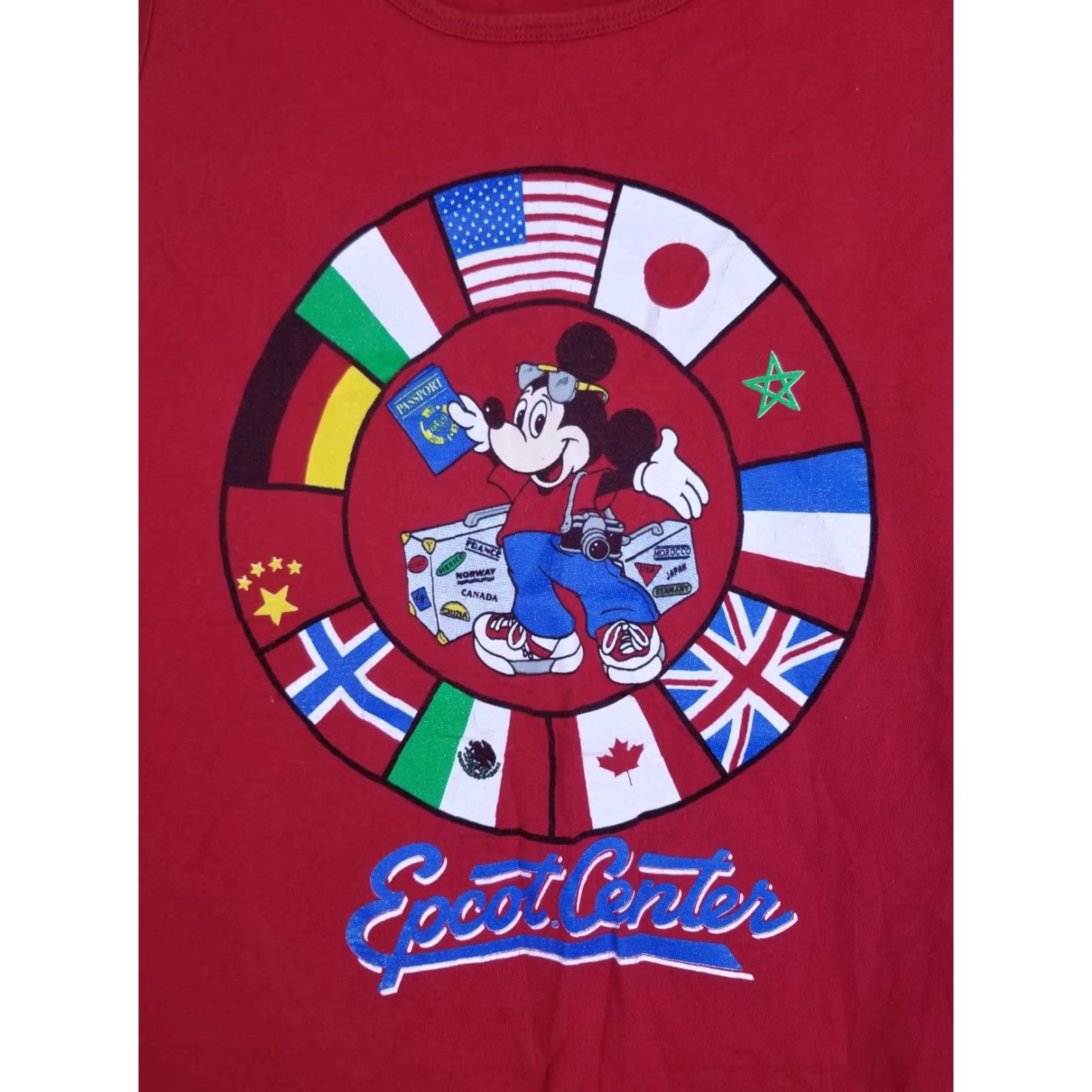 Disney VINTAGE Mickey Mouse DISNEY RED COTTON TANK TOP T-SHIRT SZ MEN'S LARGE Shirt Mens Large Red Cotton Disney Mickey Apparel Accessories Logo 90s Concert Size US L / EU 52-54 / 3 - 2 Thumbnail