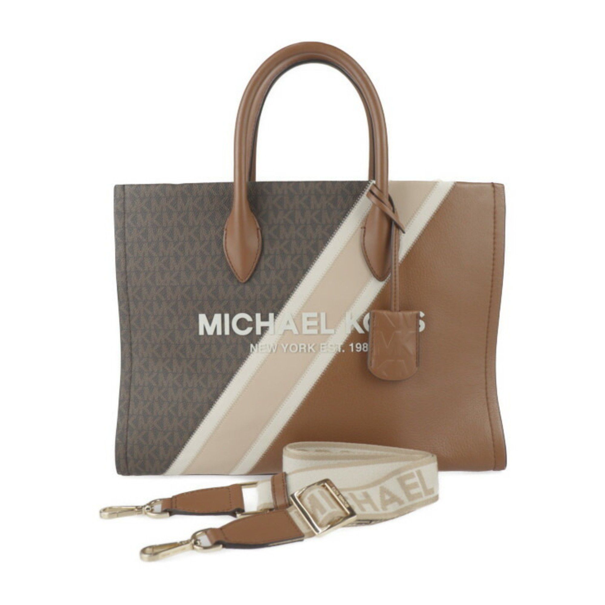 Michael Kors Michael Kors MIRELLA EW Tote Bag 35R3G7ZT8L Leather Brown Shoulder Size ONE SIZE - 1 Thumbnail
