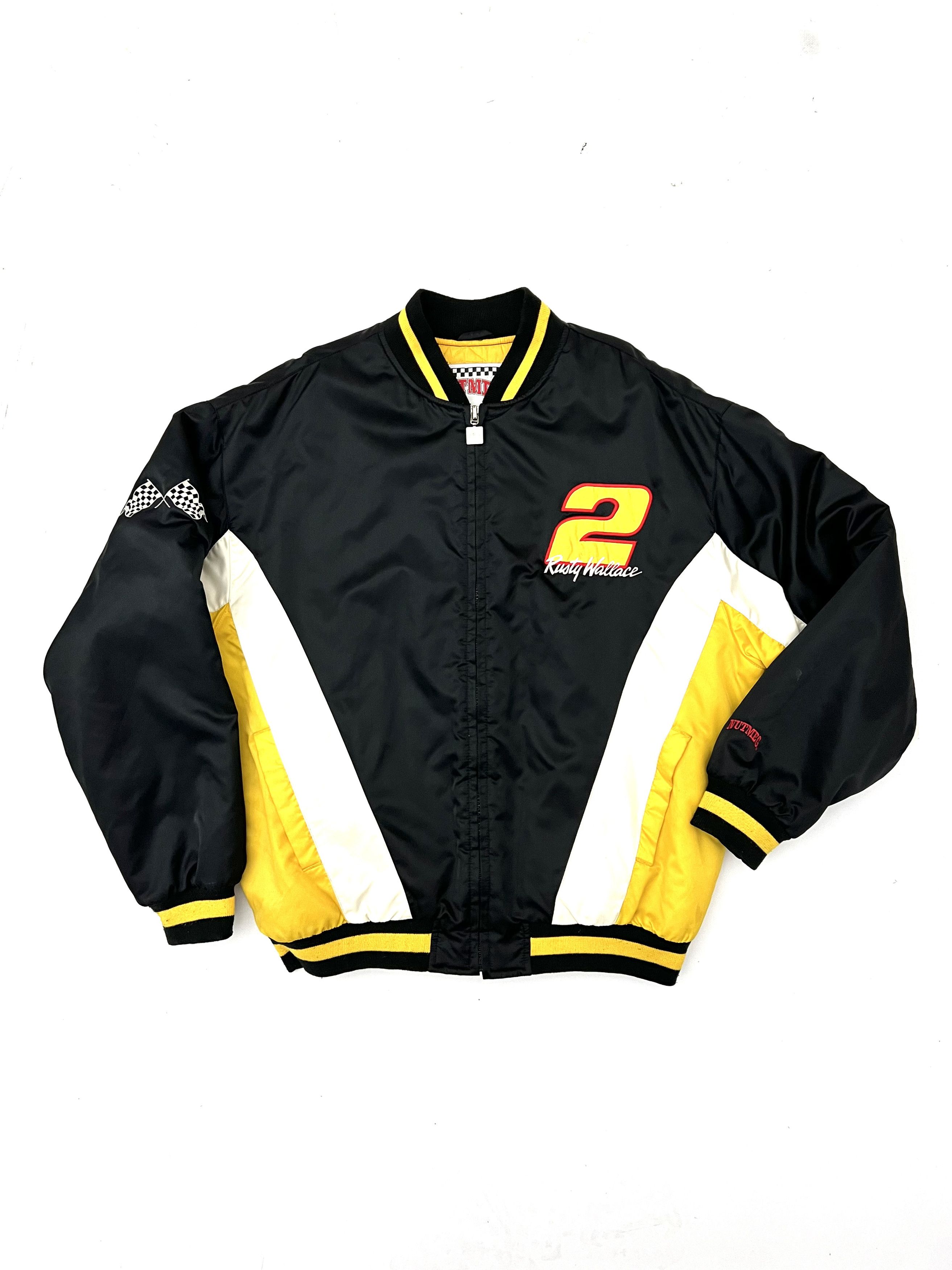 NASCAR NASCAR Vintage Y2k RUSTY WALLACE 1990s Aviation Jacket Size US XXL / EU 58 / 5 - 1 Thumbnail